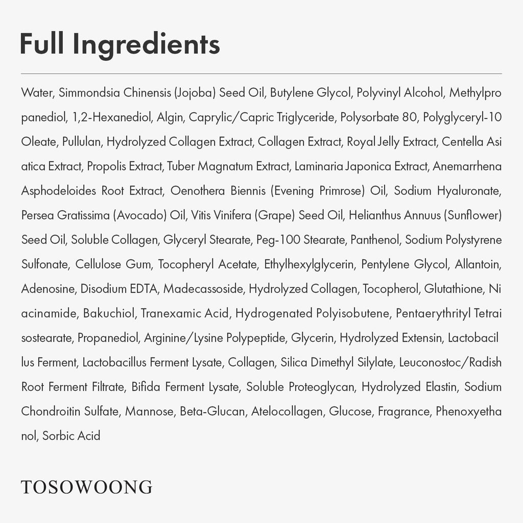 TOSOWOONG Real Collagen Fit Peel-Off Mask – Hydration, Glow, 2-Pack