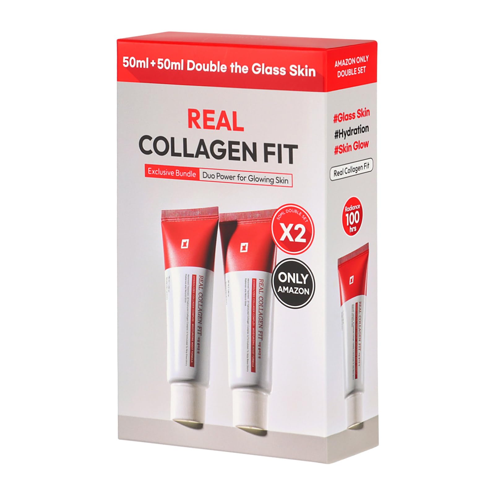 TOSOWOONG Real Collagen Fit Peel-Off Mask – Hydration, Glow, 2-Pack