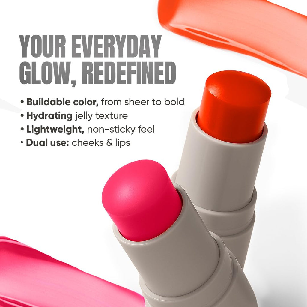TOTEMICA Cooling Water Jelly Tint by Ana Patricia – Dewy Lip & Cheek Tint in Light Red (0.19 oz)