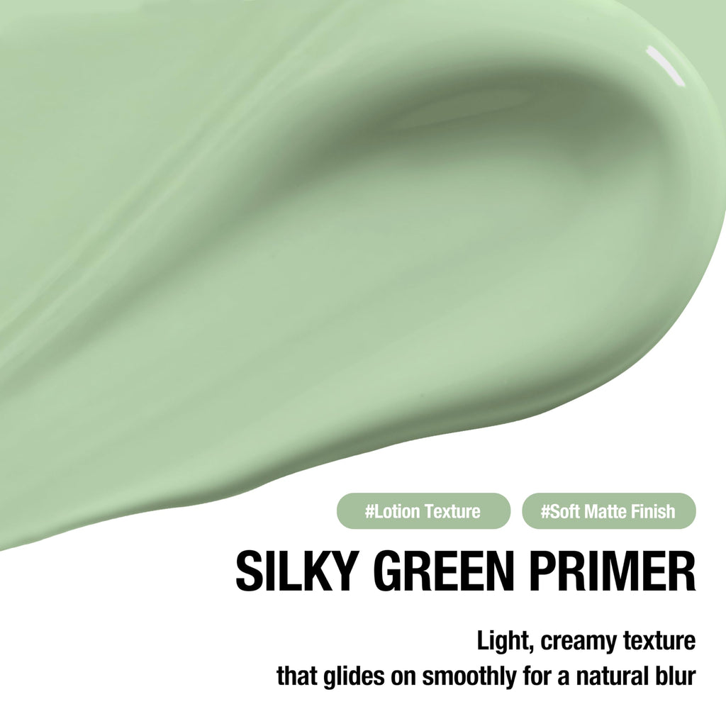 Touch in Sol Redness Correcting Green Primer – Pore-Minimizing Makeup Base