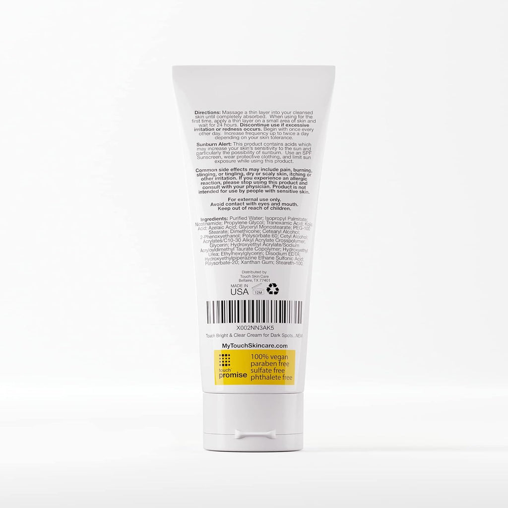 TOUCH Radiance Cream with Niacinamide & Tranexamic Acid – Brighten Uneven Skin Tone (2 oz)