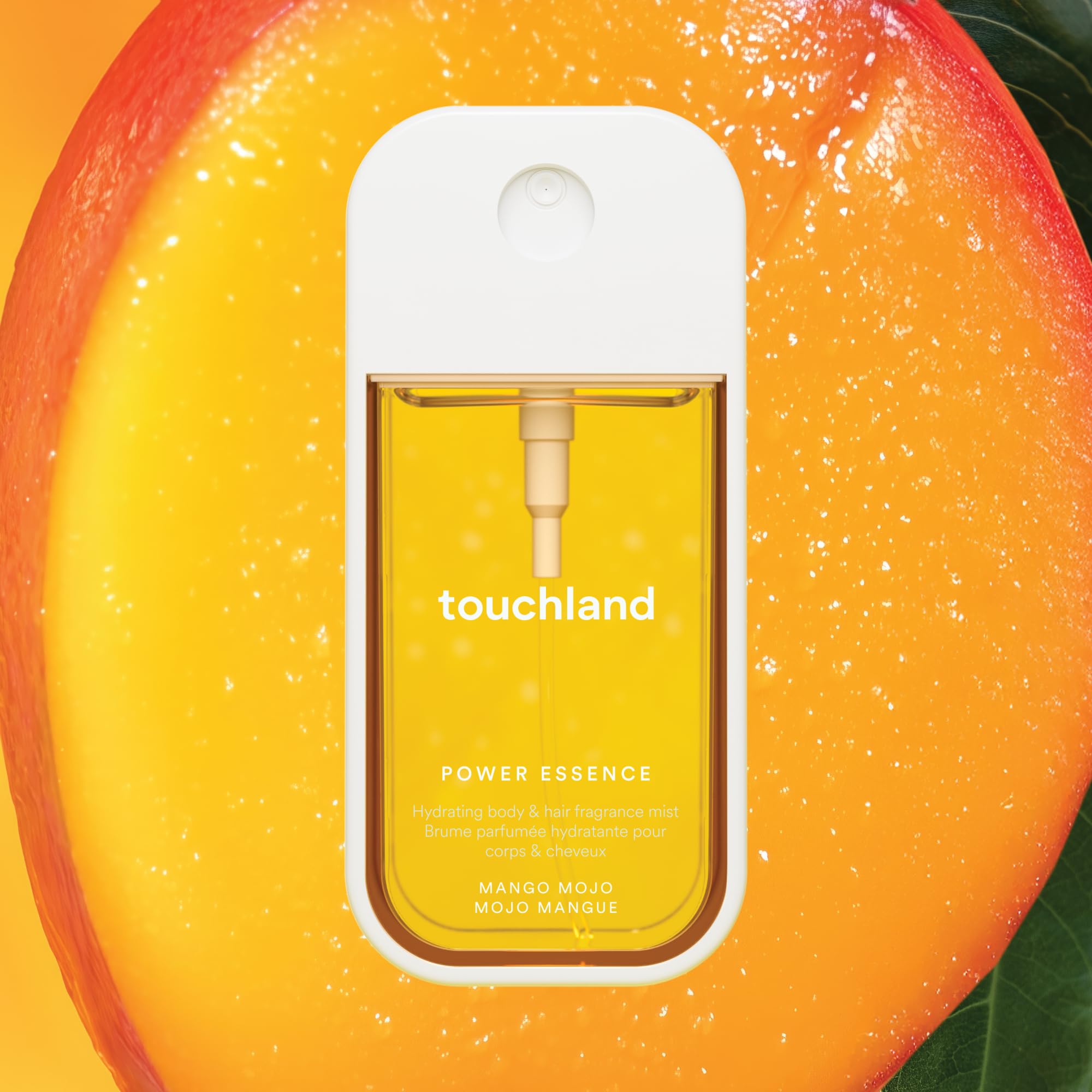 Touchland Mango Mojo Hydrating Body & Hair Mist – 2 oz Travel Size