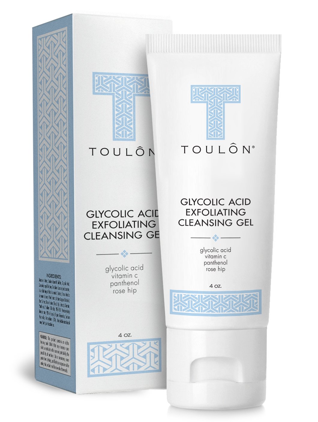 TOULON Glycolic Acid Skin Care Kit: AHA Cleanser, Glycolic Cream, and Eye Cream