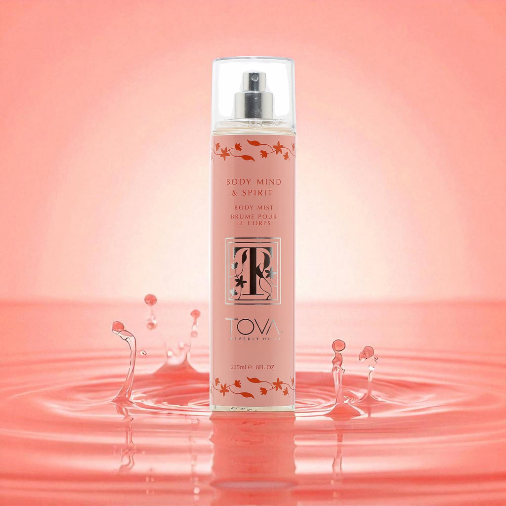 Tova Body Mind & Spirit Body Mist – Refreshing Floral Spray with Osmanthus & Apricot | USA-Made