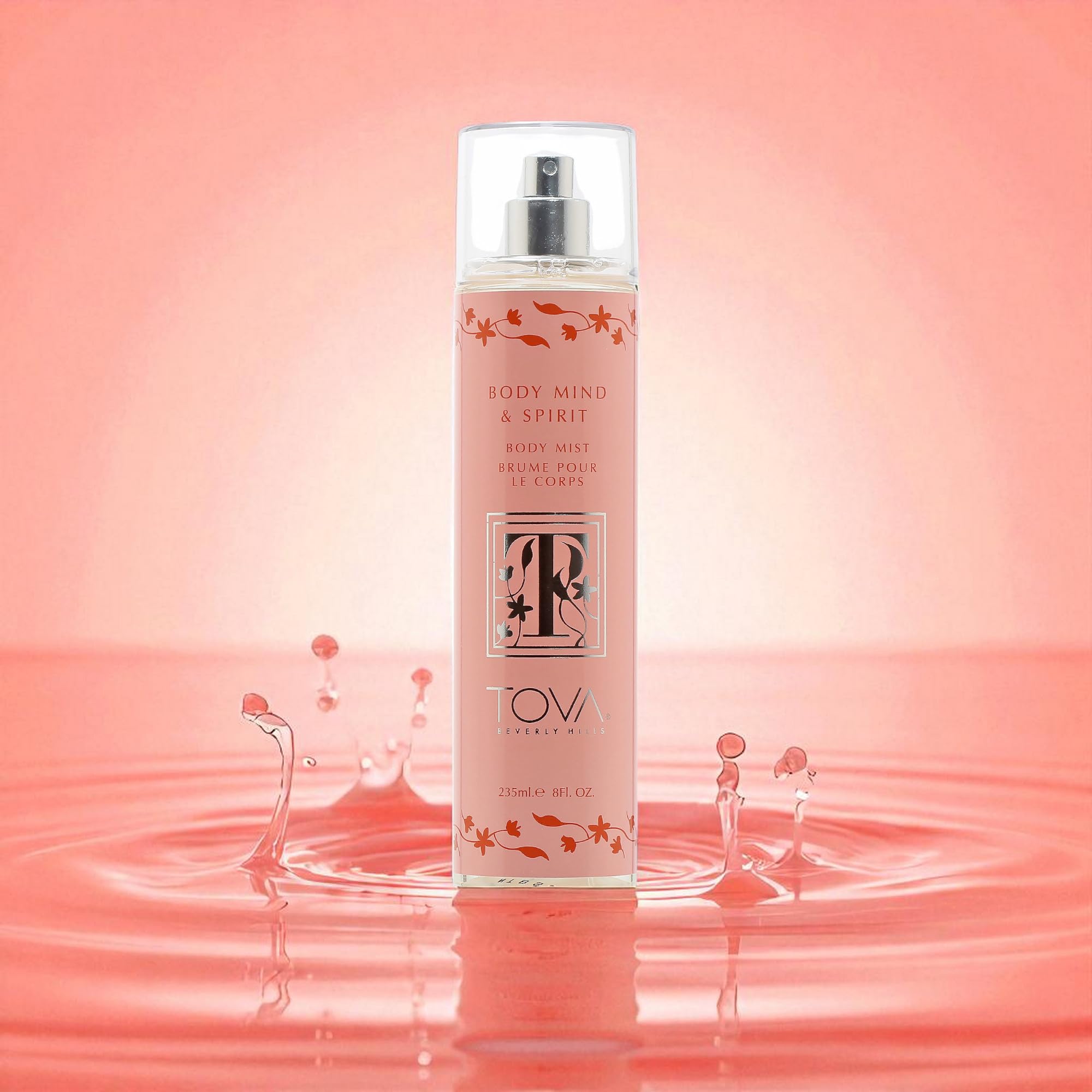 Tova Body Mind & Spirit Body Mist – Refreshing Floral Spray with Osmanthus & Apricot | USA-Made