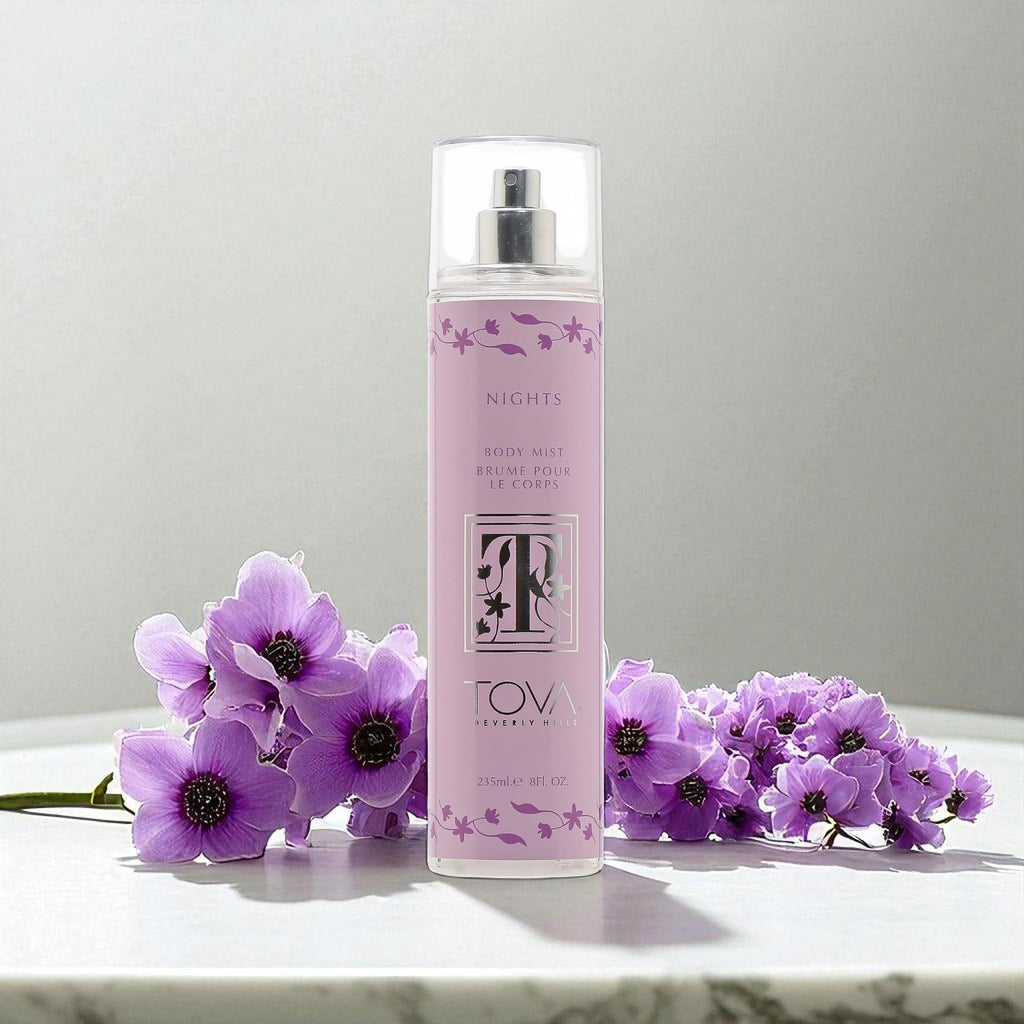 TOVA Nights Body Mist – Award-Winning Spicy Floral Fragrance for Women – USA-Made & Cruelty-Free – 8 oz