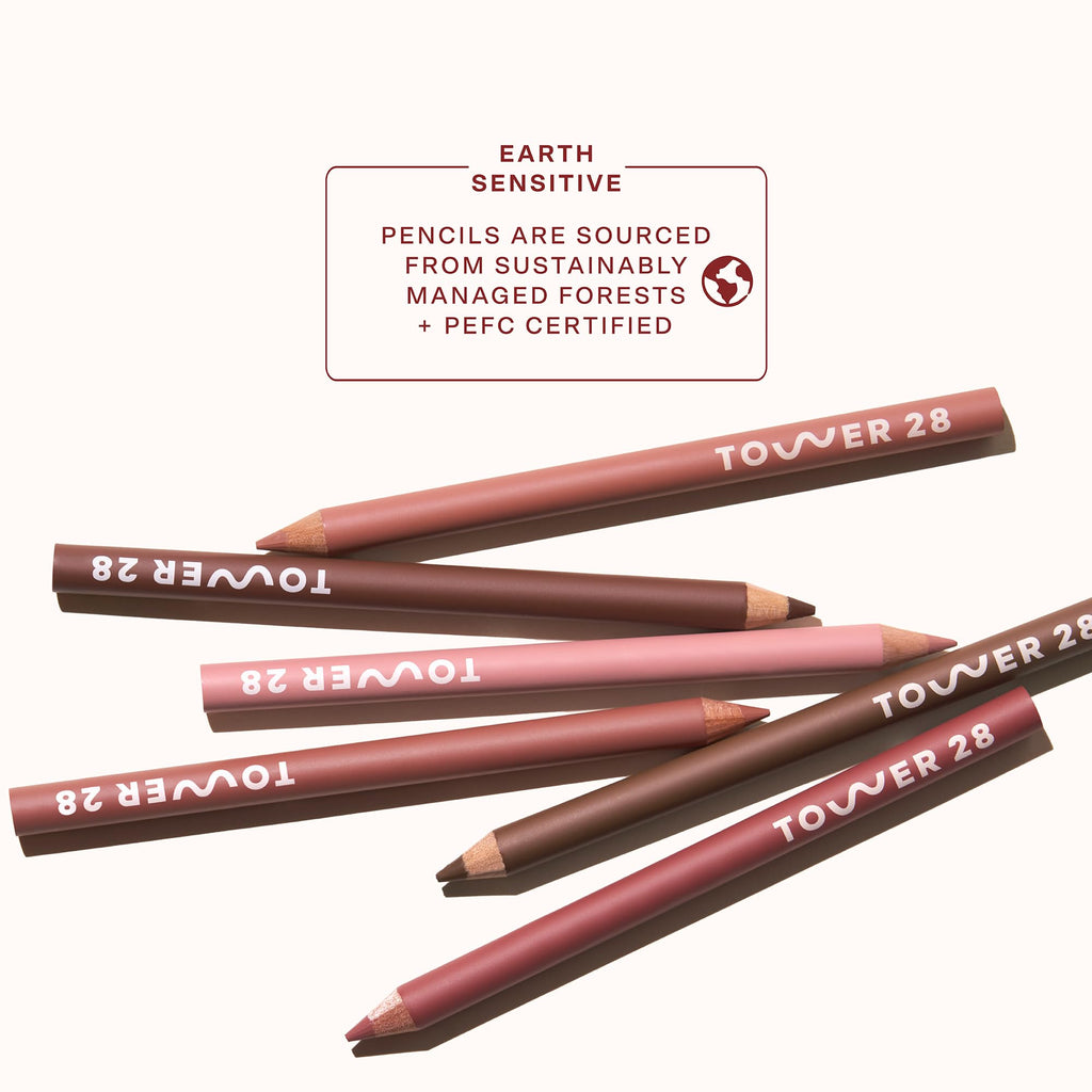 Tower 28 OneLiner Rosy Nude – Multi-Use Lip Liner & Eyeliner (Hydrating, Vegan)