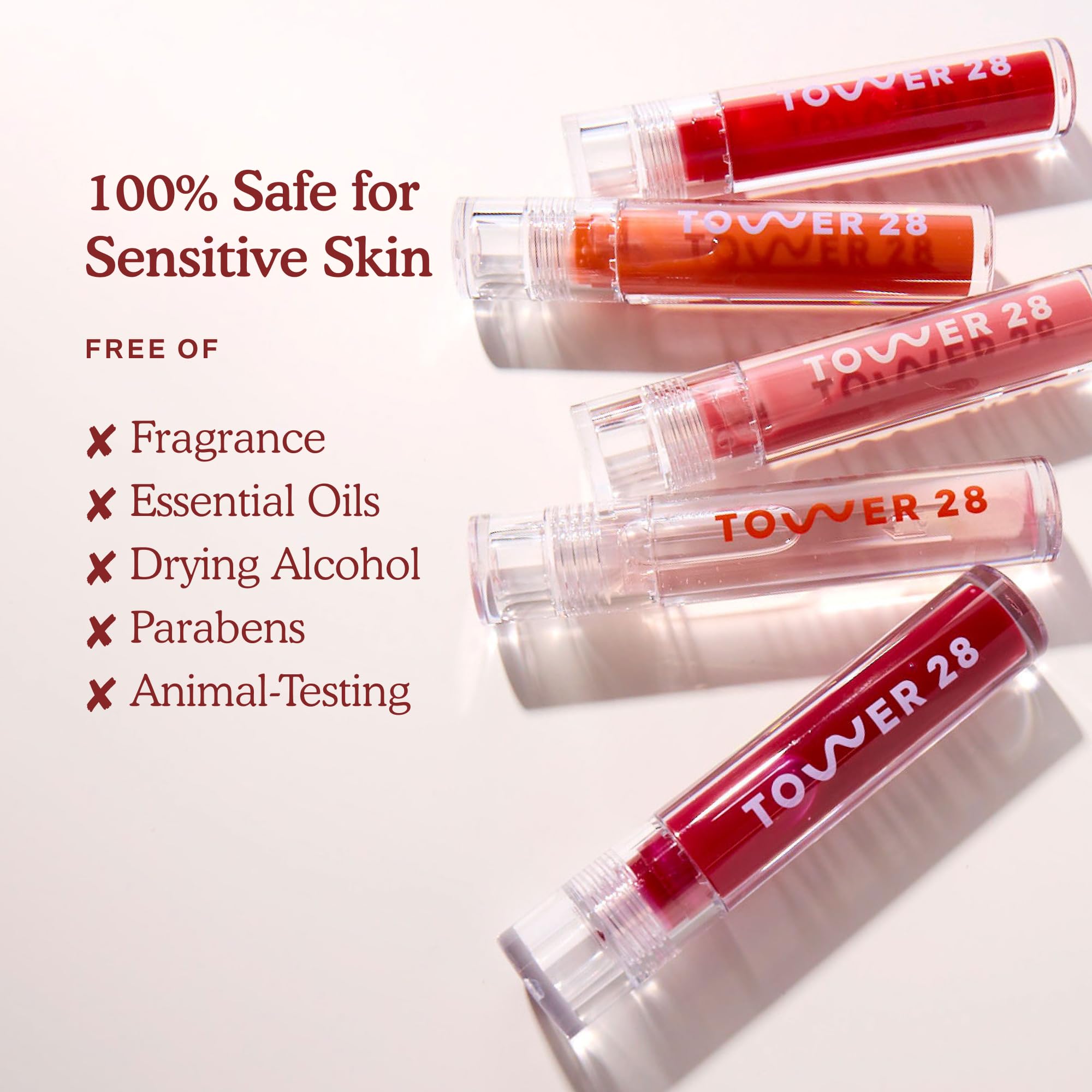 Tower 28 ShineOn Lip Gloss Jelly Hydrating Tinted Lip Balm Wild Raspberry