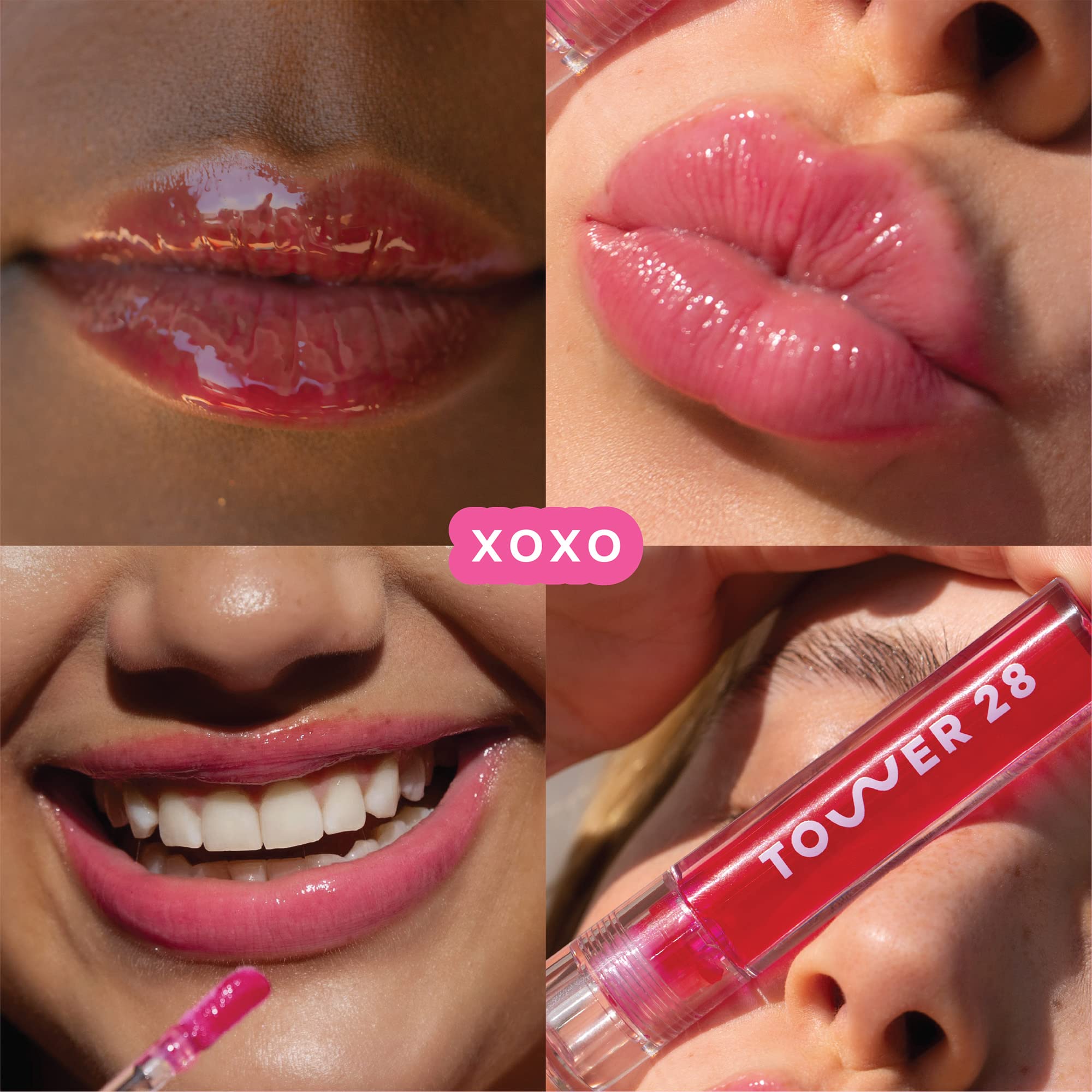 Tower 28 ShineOn Lip Jelly XOXO – Hydrating Lip Balm & Sheer Gloss (0.13 oz)