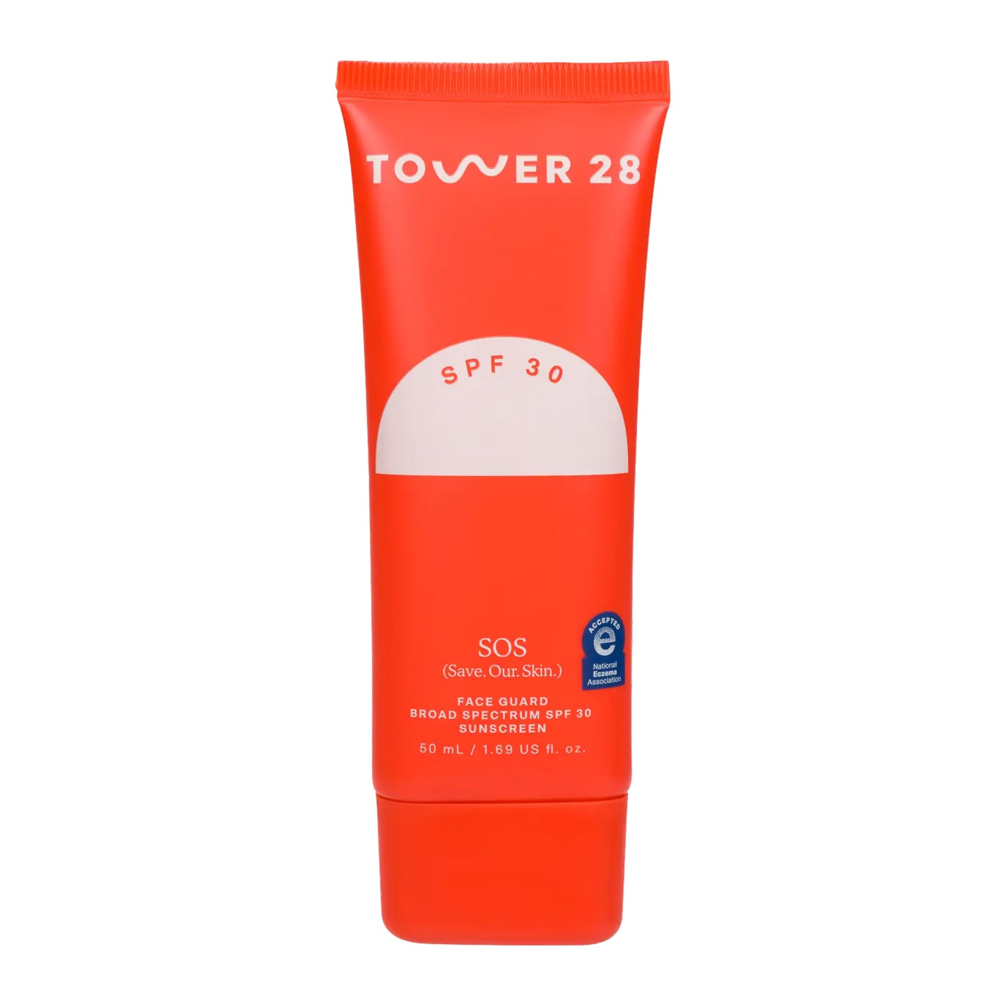 Tower 28 SOS FaceGuard SPF 30 — Mineral Sunscreen for Sensitive Skin with Ceramides | Lightweight, Non-Greasy Face Sunscreen (2.3 oz)