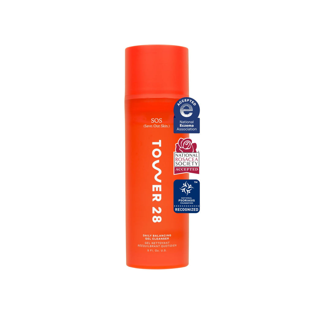 Tower 28 SOS Gel Facial Cleanser – Hydrating, Fragrance-Free Face Wash for Sensitive Skin