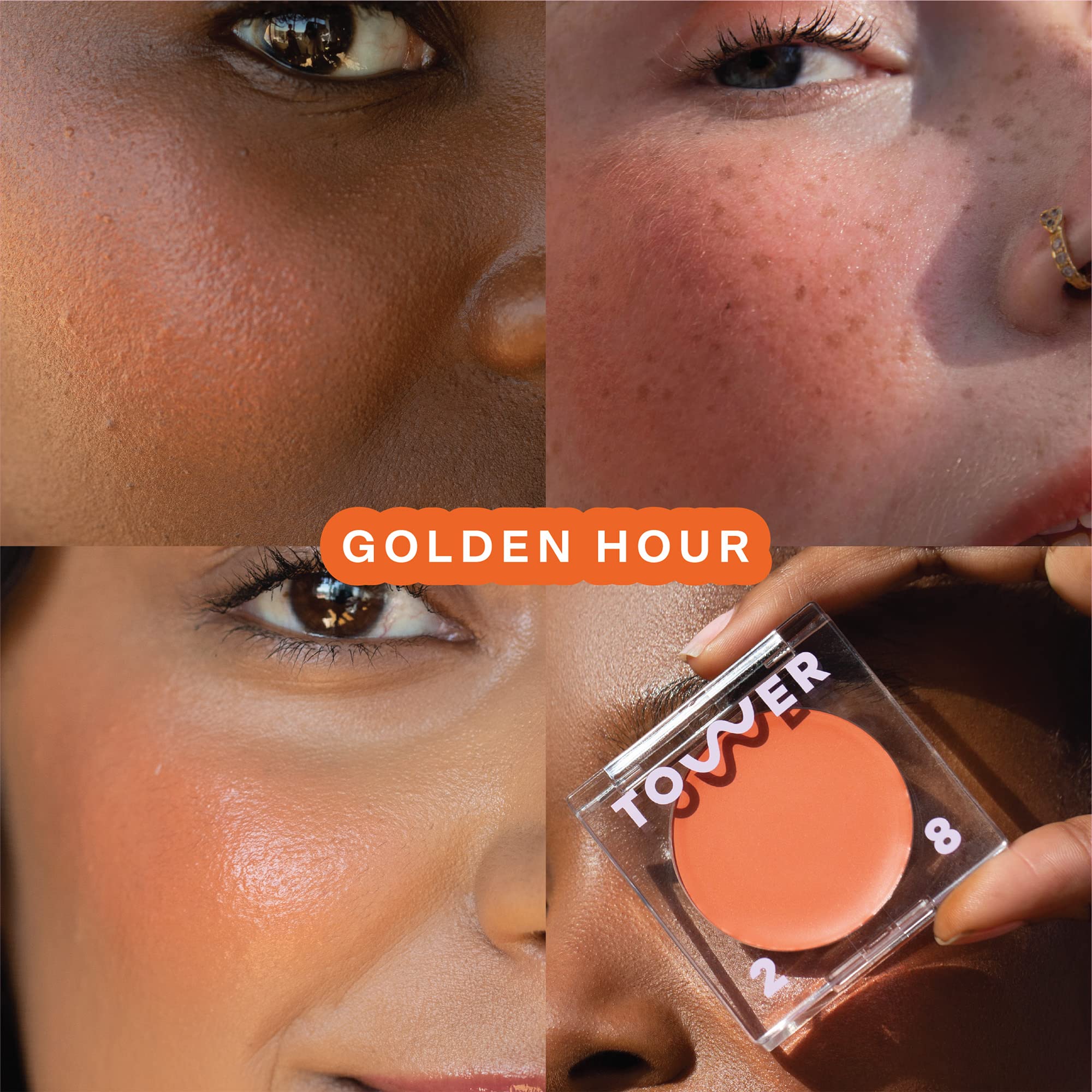 Tower 28 BeachPlease Cream Blush + Tinted Lip Balm – Golden Hour, Vegan & Non-Comedogenic (0.16 oz)