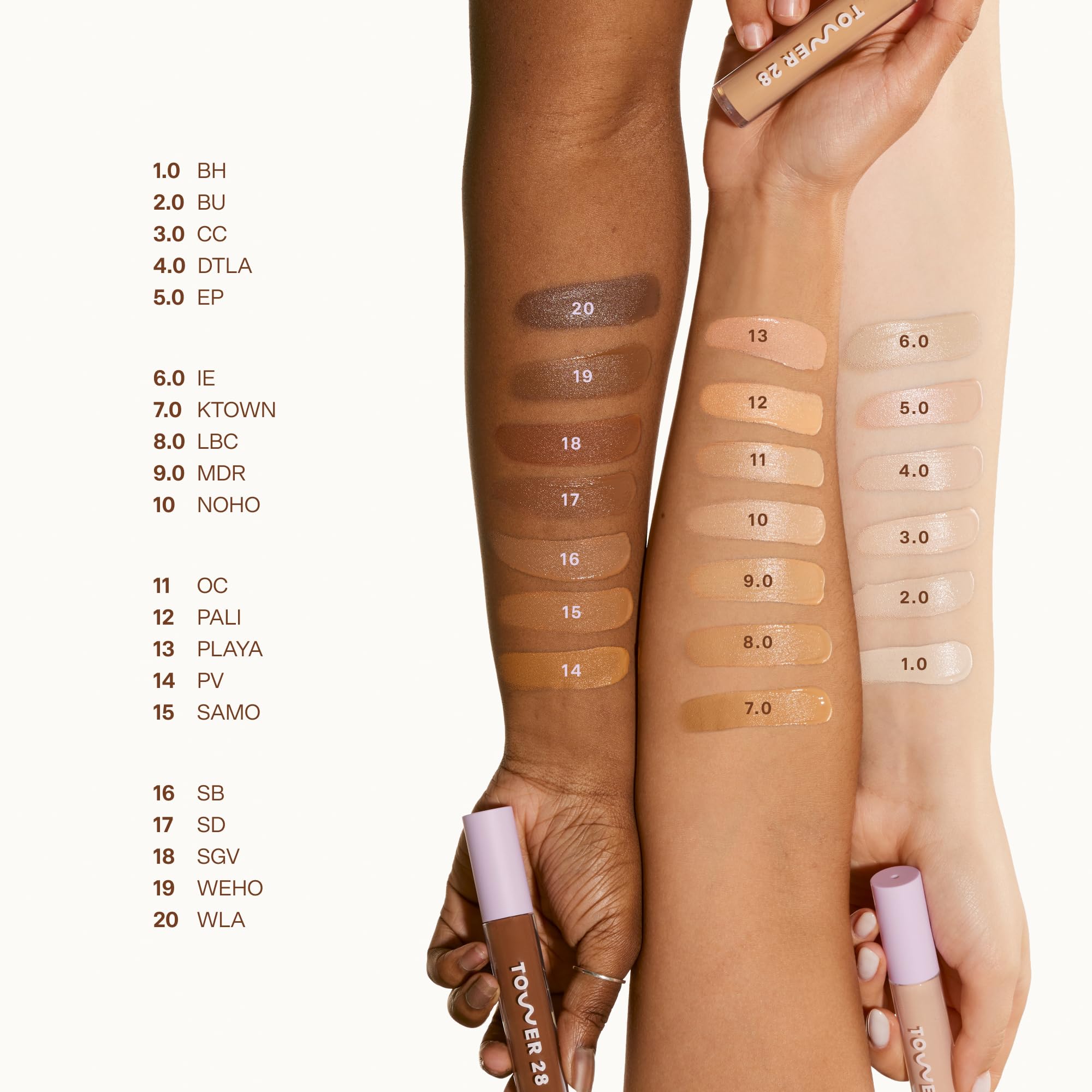 Tower 28 Swipe Serum Concealer – Hydrating Medium-to-Full Coverage + Under Eye Brightener (Shade 12 Pali)