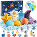 Toylink Space Bath Bombs for Kids — 8 Pack with Surprise Toys Inside