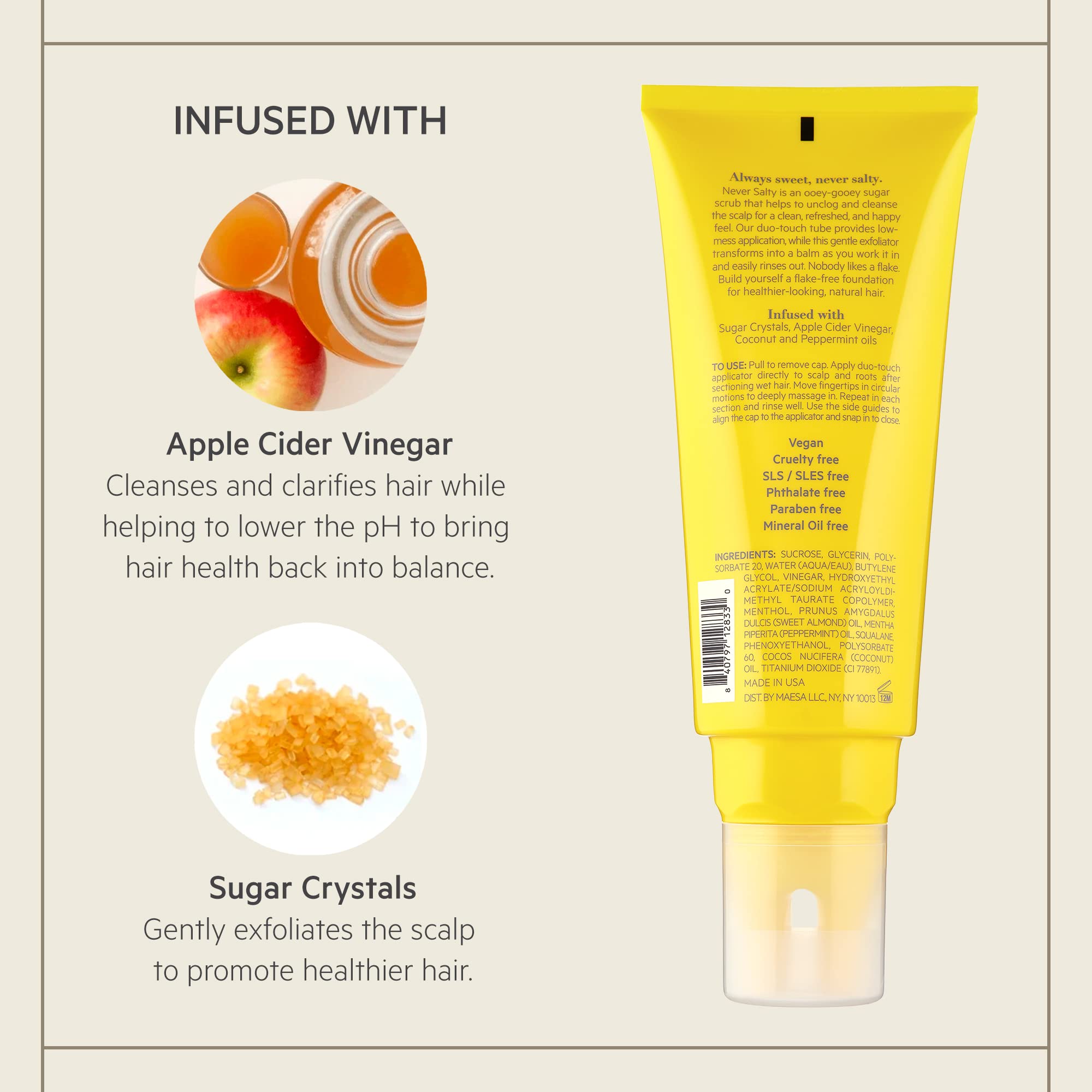 TPH by Taraji Never Salty Sugar Scalp Scrub — 6.7oz Pack of 2 | Exfoliate & Refresh