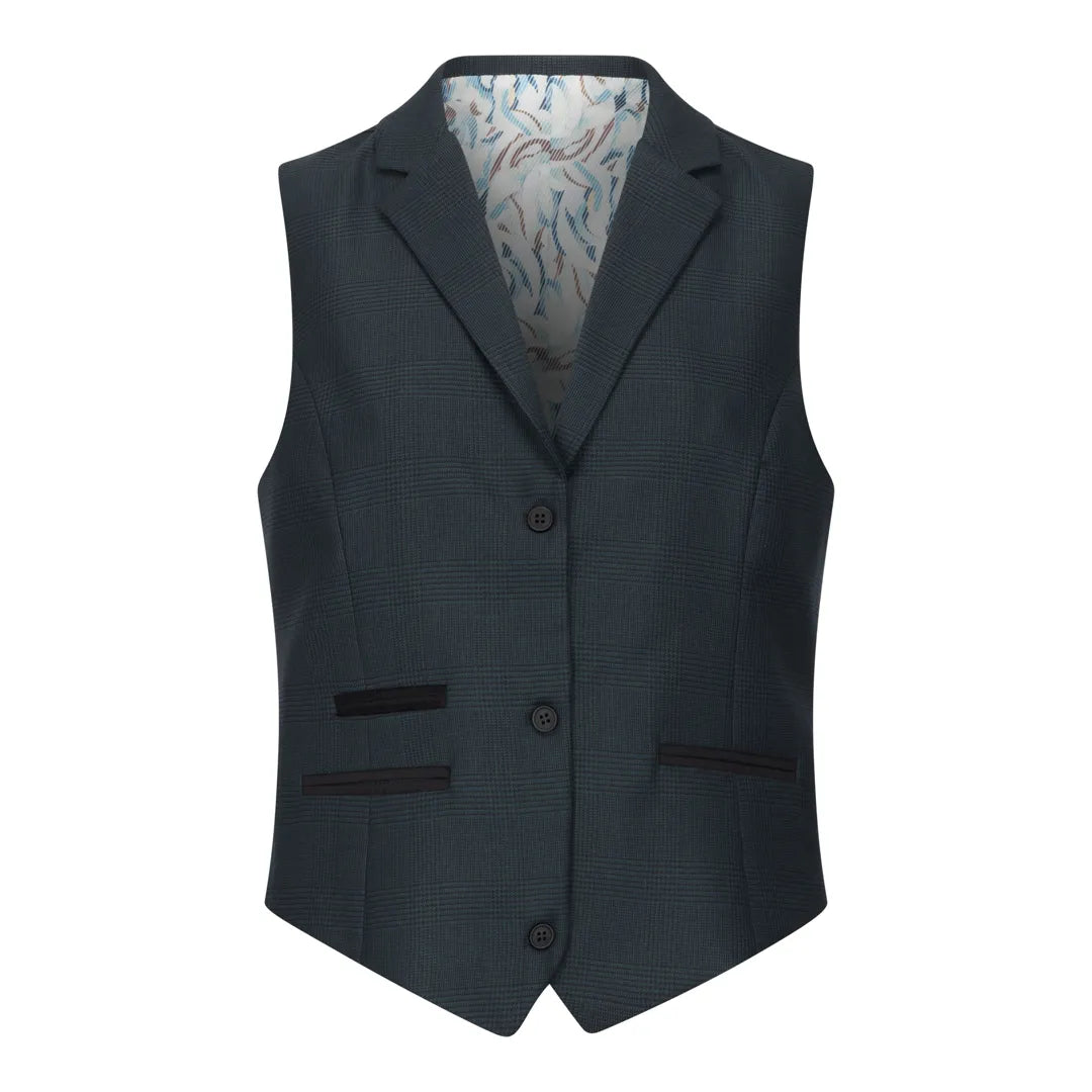 TPW53 - Women's Green 3 Piece Prince Of Wales Check Suit