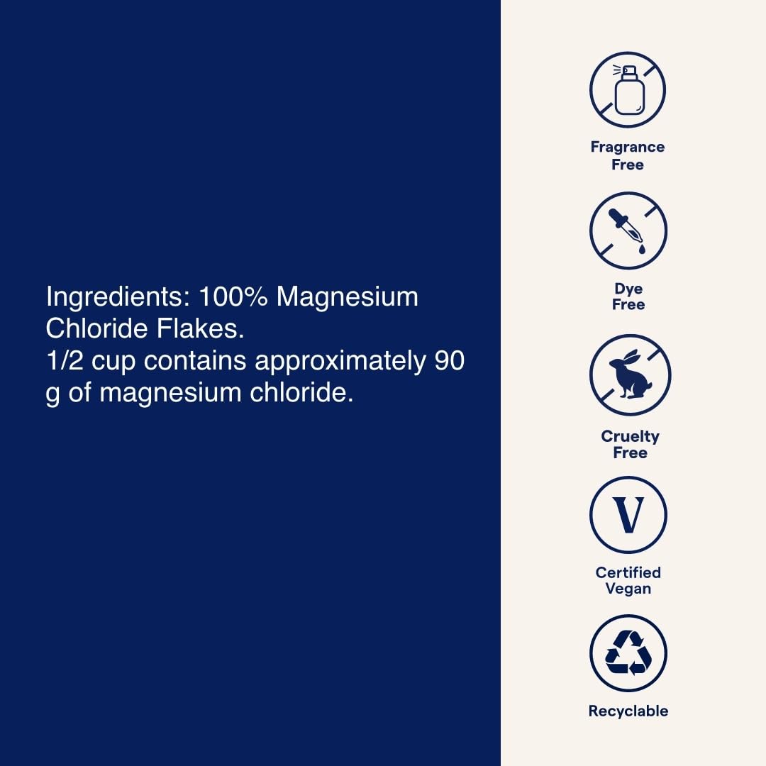 Trace Minerals Magnesium Flakes - Soothing Magnesium Bath Flakes for Soft Skin, Relaxation & Sleep Support | 25.4 oz