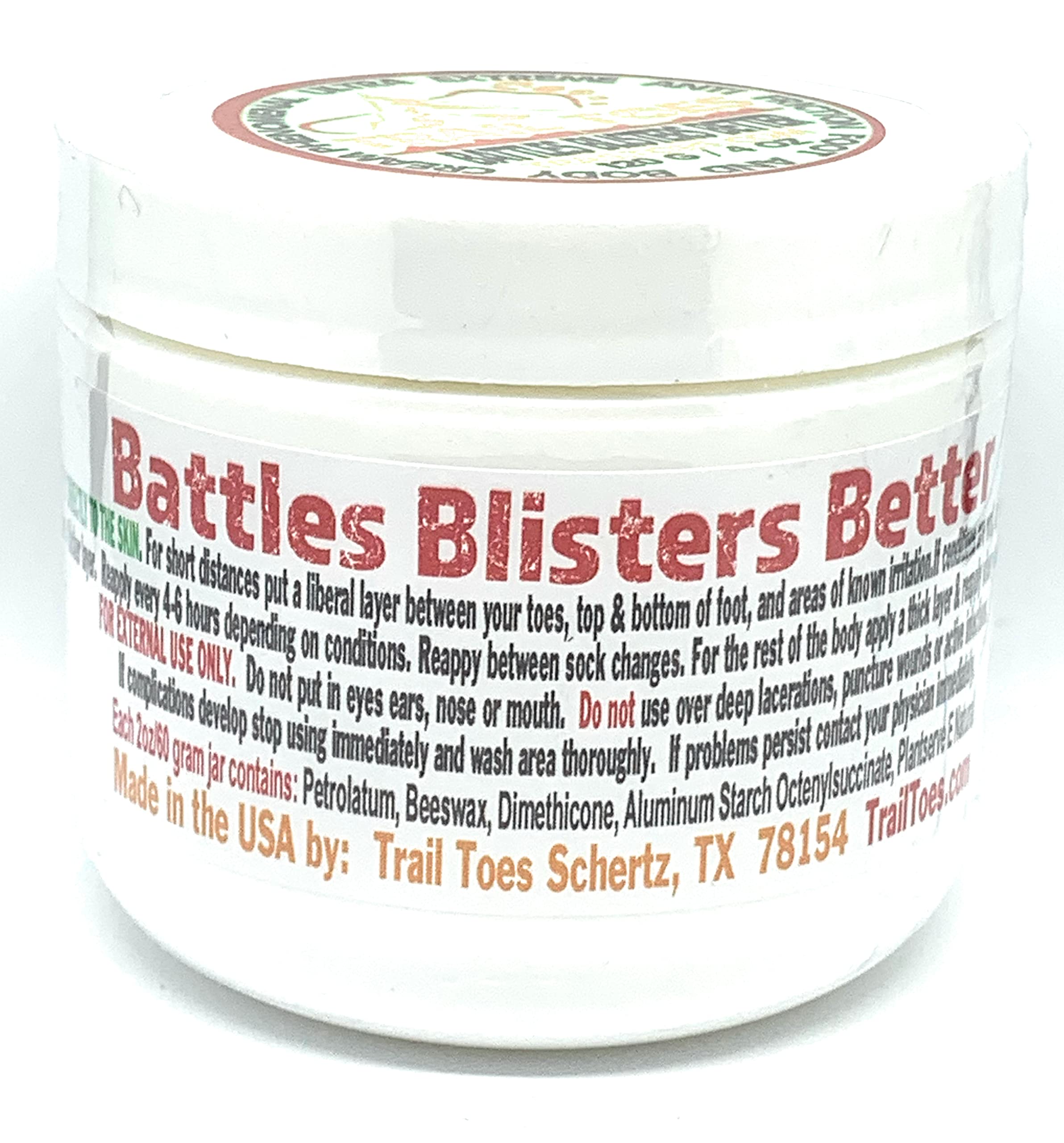 Trail Toes Phenomenal Ultra Extreme Anti Friction Cream – 4 oz