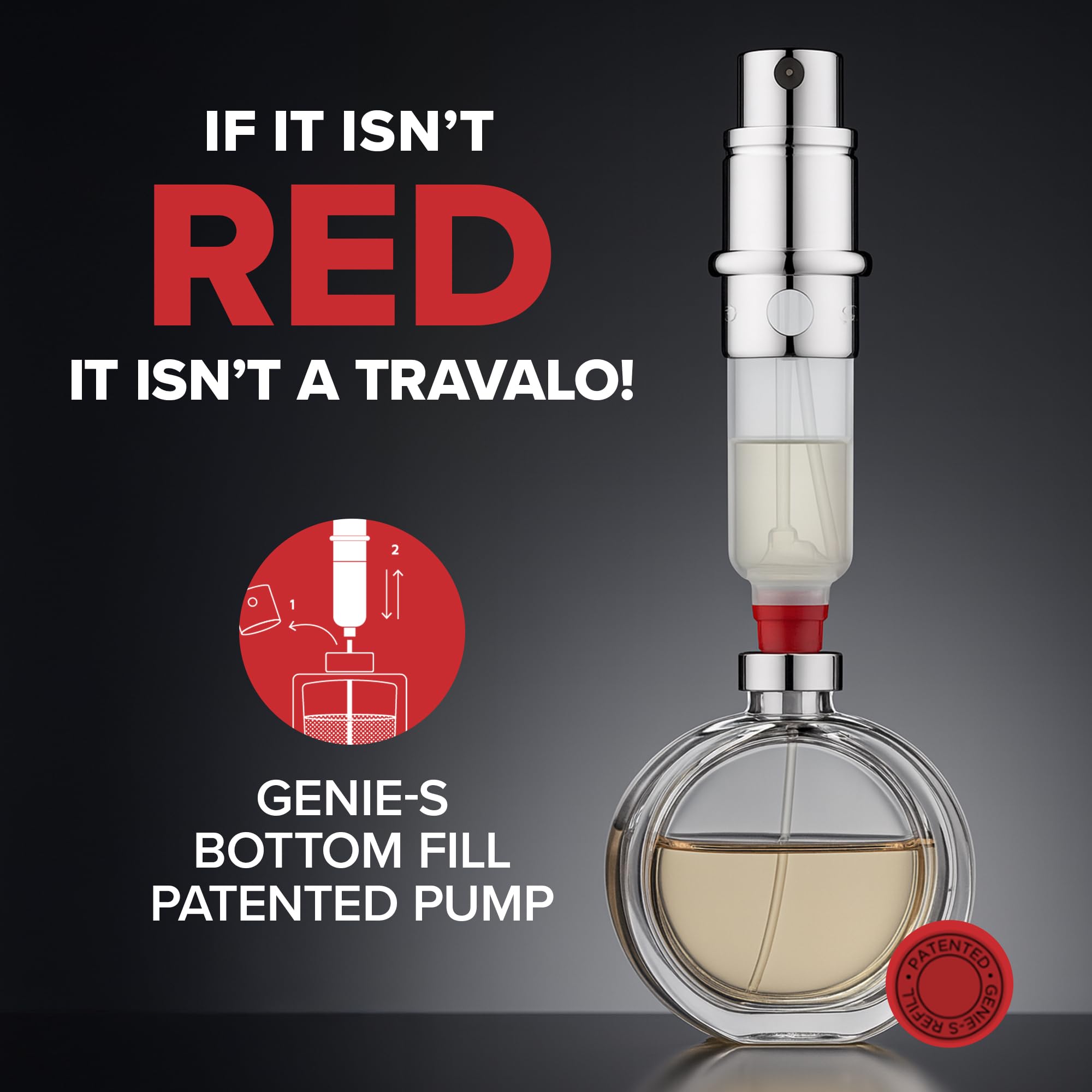 Travalo Classic HD Perfume Atomizer – Leak-Proof, TSA Approved, Reusable Mini Pump Sprayer (0.17oz)