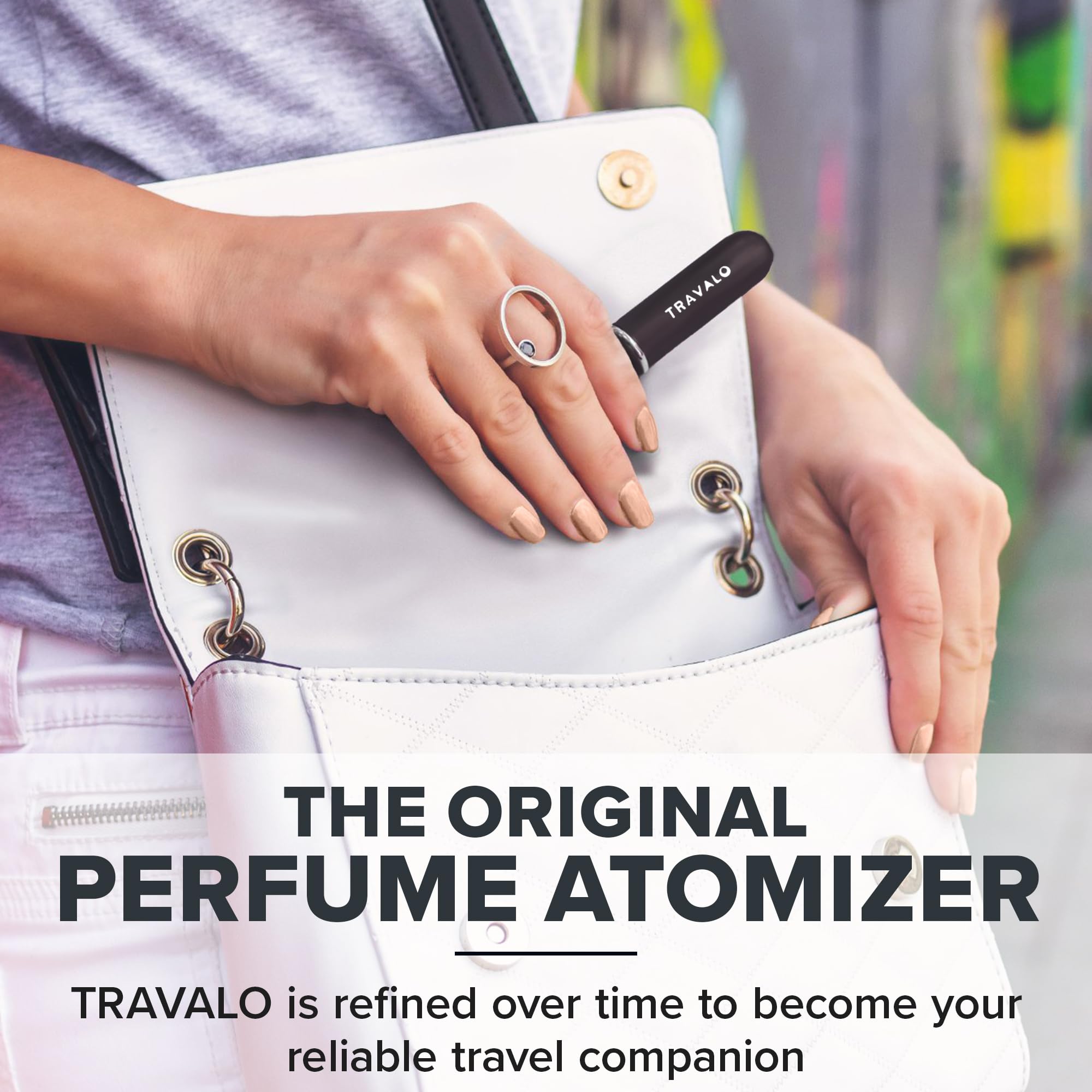 Travalo Classic HD Perfume Atomizer – Leak-Proof, TSA Approved, Reusable Mini Pump Sprayer (0.17oz)