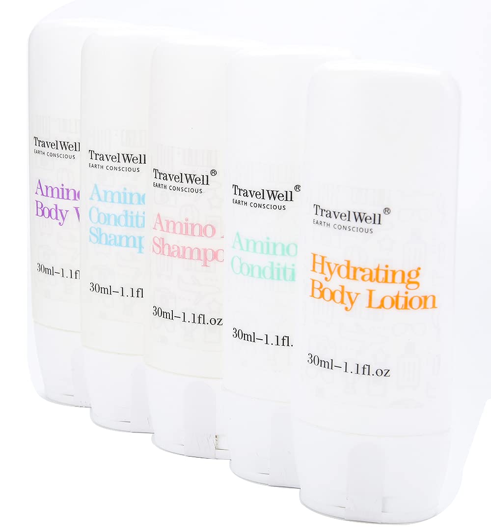 Travelwell ECO Amenities Hotel Shampoo 1.0oz – Travel-Size Guest Toiletries, 50 Bottles per Box