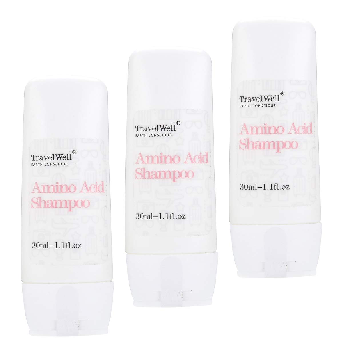 Travelwell ECO Amenities Hotel Shampoo 1.0oz – Travel-Size Guest Toiletries, 50 Bottles per Box