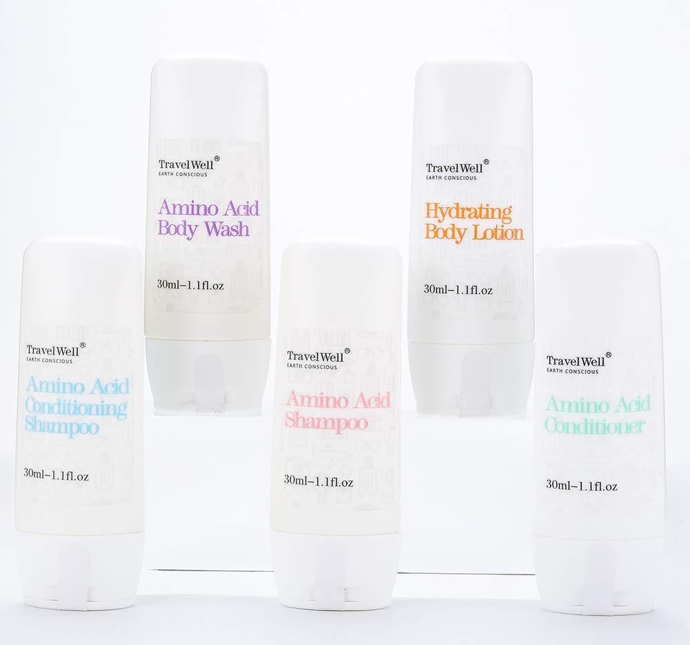 Travelwell ECO Amenities Hotel Shampoo 1.0oz – Travel-Size Guest Toiletries, 50 Bottles per Box