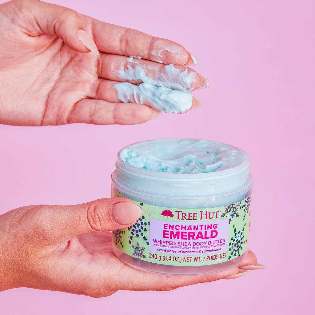 Tree Hut Enchanting Emerald Whipped Shea Body Butter – 8.4 oz | Limited Edition Holiday
