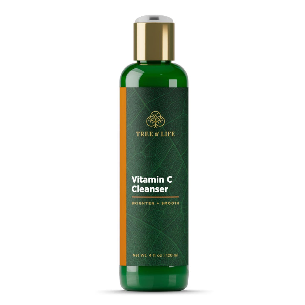Tree of Life Beauty Vitamin C Cleanser – Brightening, Pore-Minimizing Face Care with Organic Aloe (4 Fl Oz)