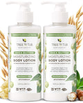 Tree to Tub Unscented Shea Butter Body Lotion – Fragrance-Free, Vegan Moisturizer (2 Pack) for Dry & Sensitive Skin