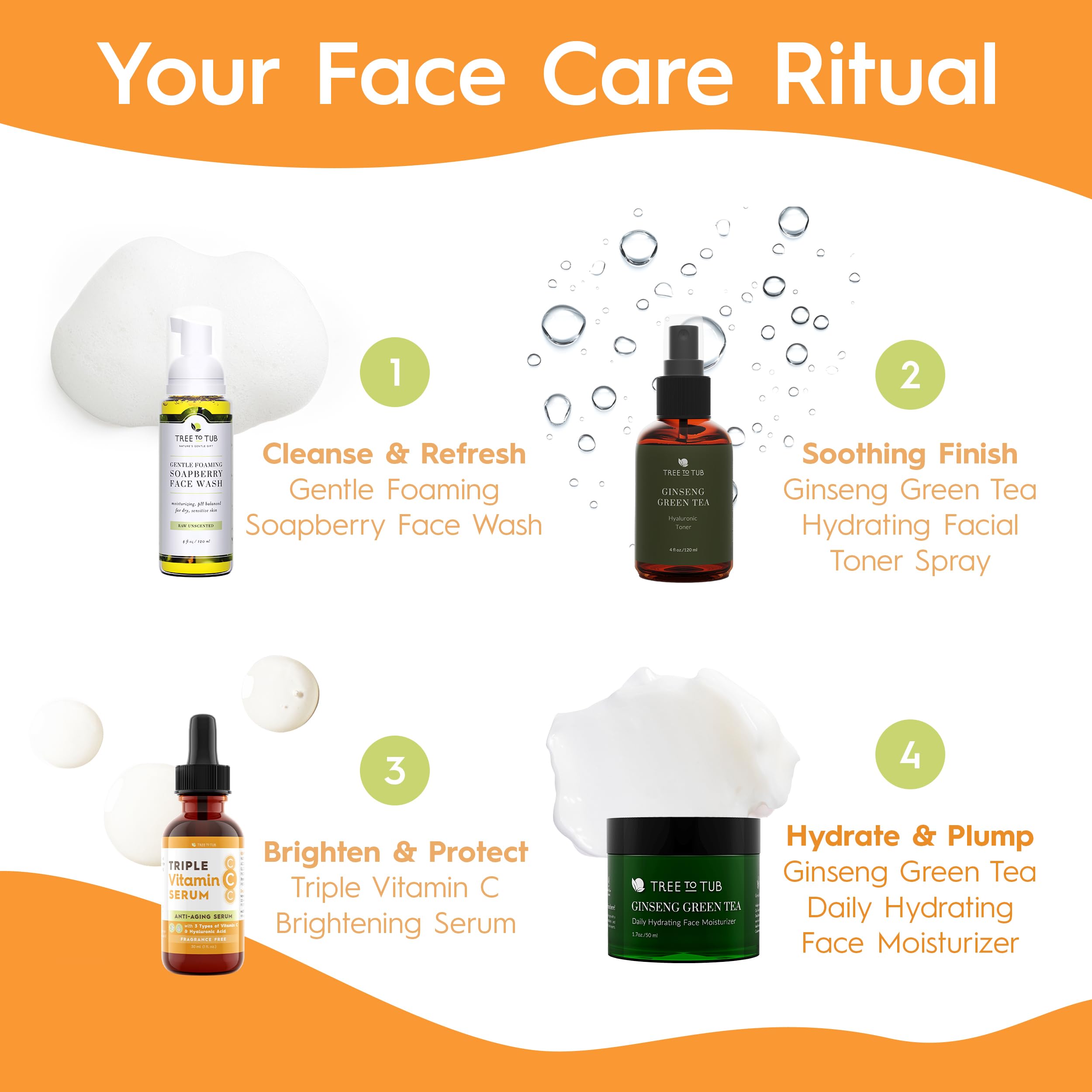 Tree To Tub Illuminating Vitamin C Serum – Triple Vitamin C Hydration + Hyaluronic Acid