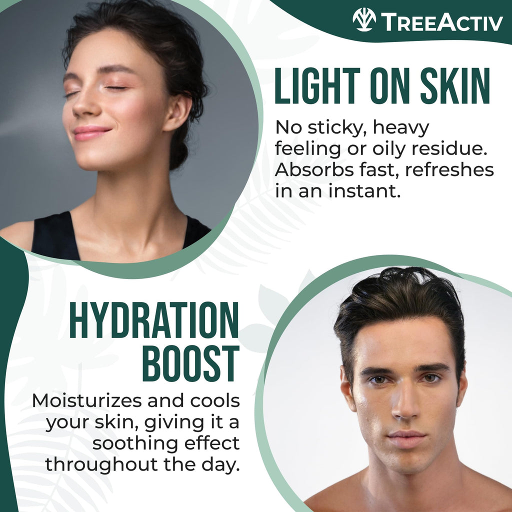 TreeActiv Acne Face Spray — 4 oz Toner with Witch Hazel & Salicylic Acid