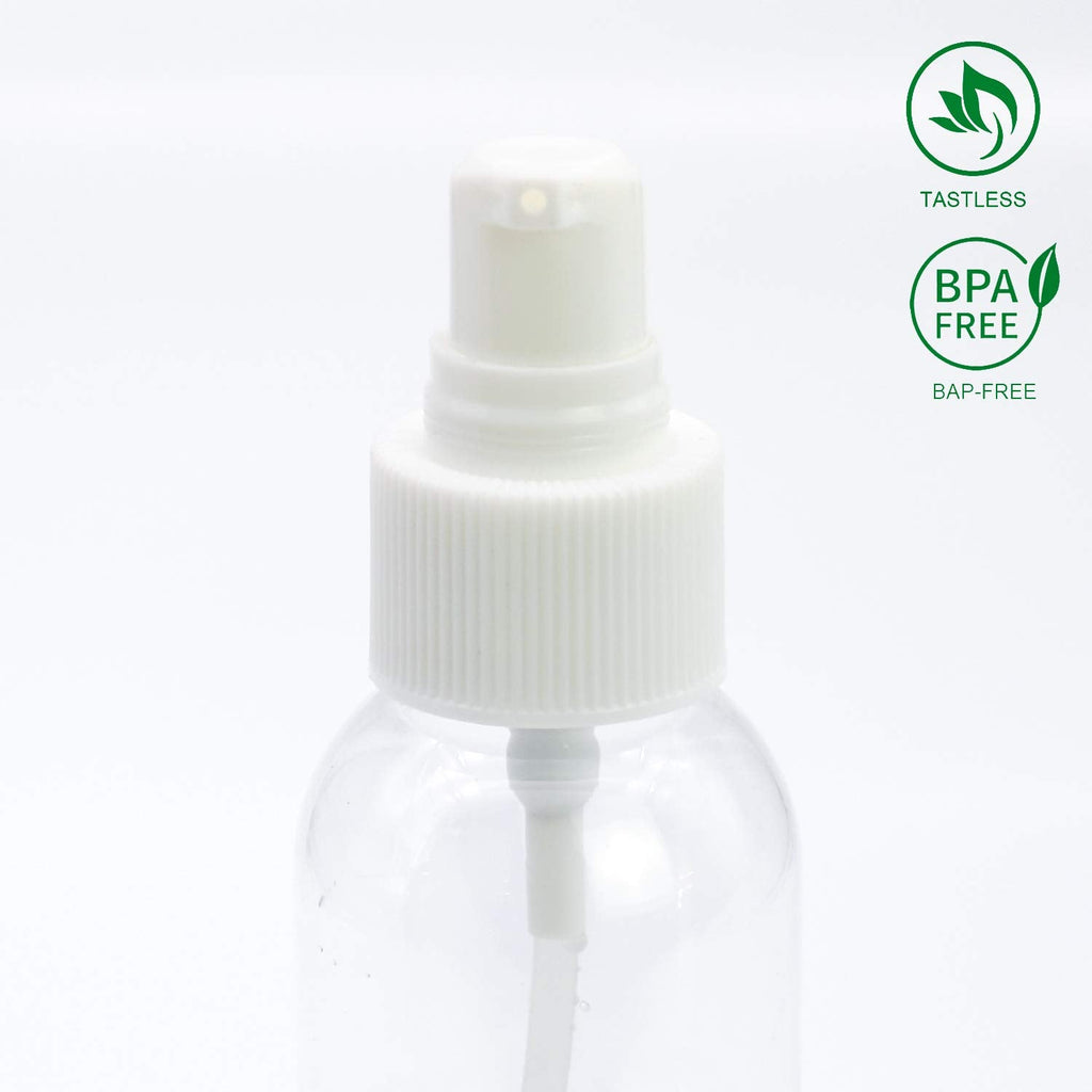 TRENDBOX 24 Pack 4 oz PET Bottles with Duckbill Pump Cap – BPA Free & Leak-Resistant