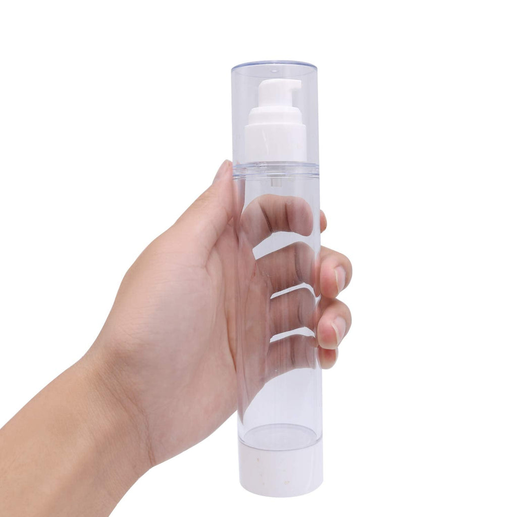 TRENDBOX 120ml Airless Vacuum Pump Travel Bottles – 12 Pack