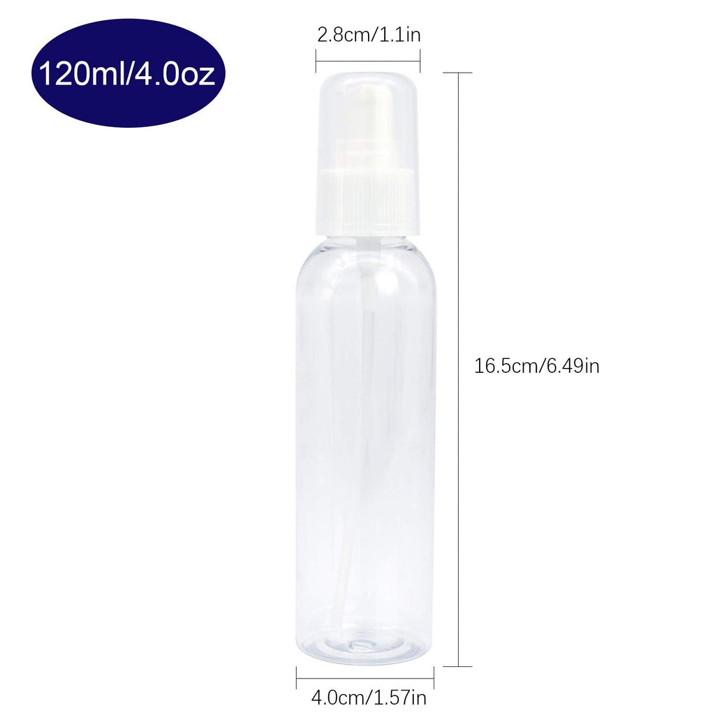 TRENDBOX 24 Pack 4 oz PET Bottles with Duckbill Pump Cap – BPA Free & Leak-Resistant