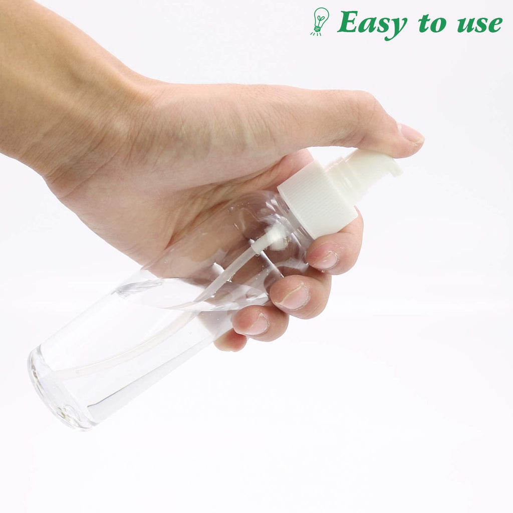 TRENDBOX 24 Pack 4 oz PET Bottles with Duckbill Pump Cap – BPA Free & Leak-Resistant