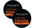 TRENDSTARTER Cream Pomade Pack 4oz – Medium Hold, Low Shine, Water-Based