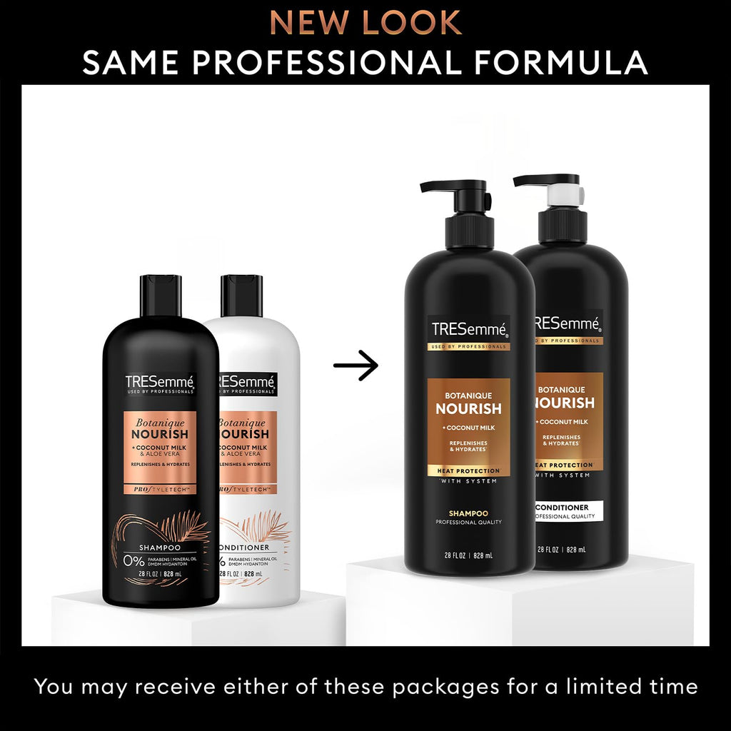 TRESemmé Botanique Nourish Shampoo & Conditioner Set – Anti-Frizz with Coconut Milk & Aloe Vera