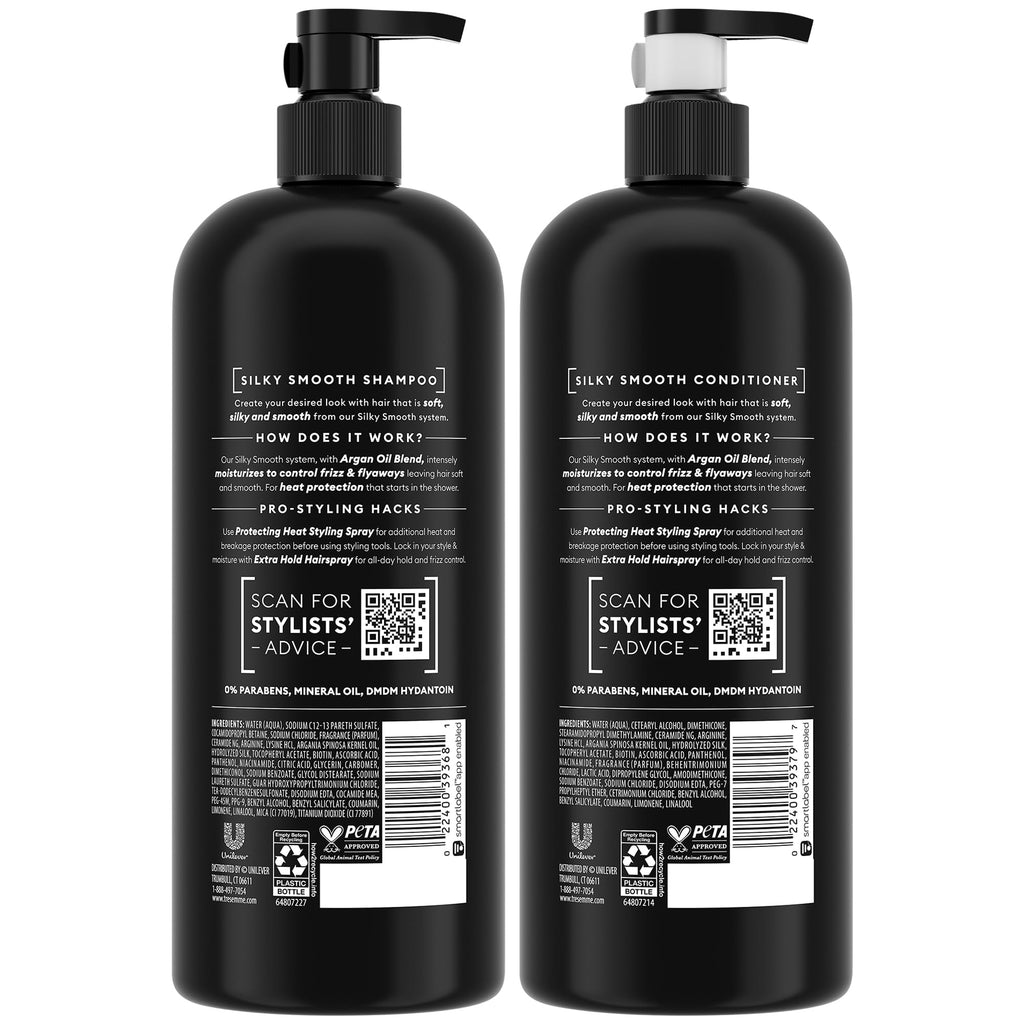TRESemmé Shampoo & Conditioner Set with Keratin Repair Mask – Silky, Anti-Frizz Hair Care