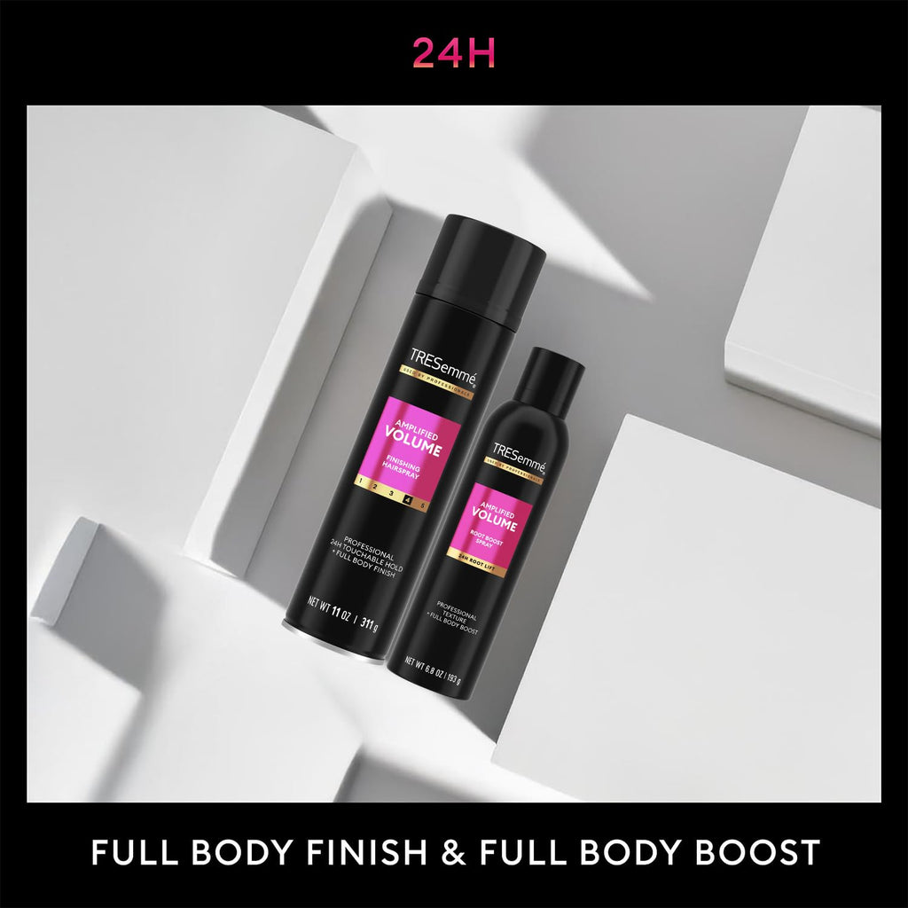 TRESemmé Amplified Volume Finishing Hairspray & Root Boost Spray – 24H Lift