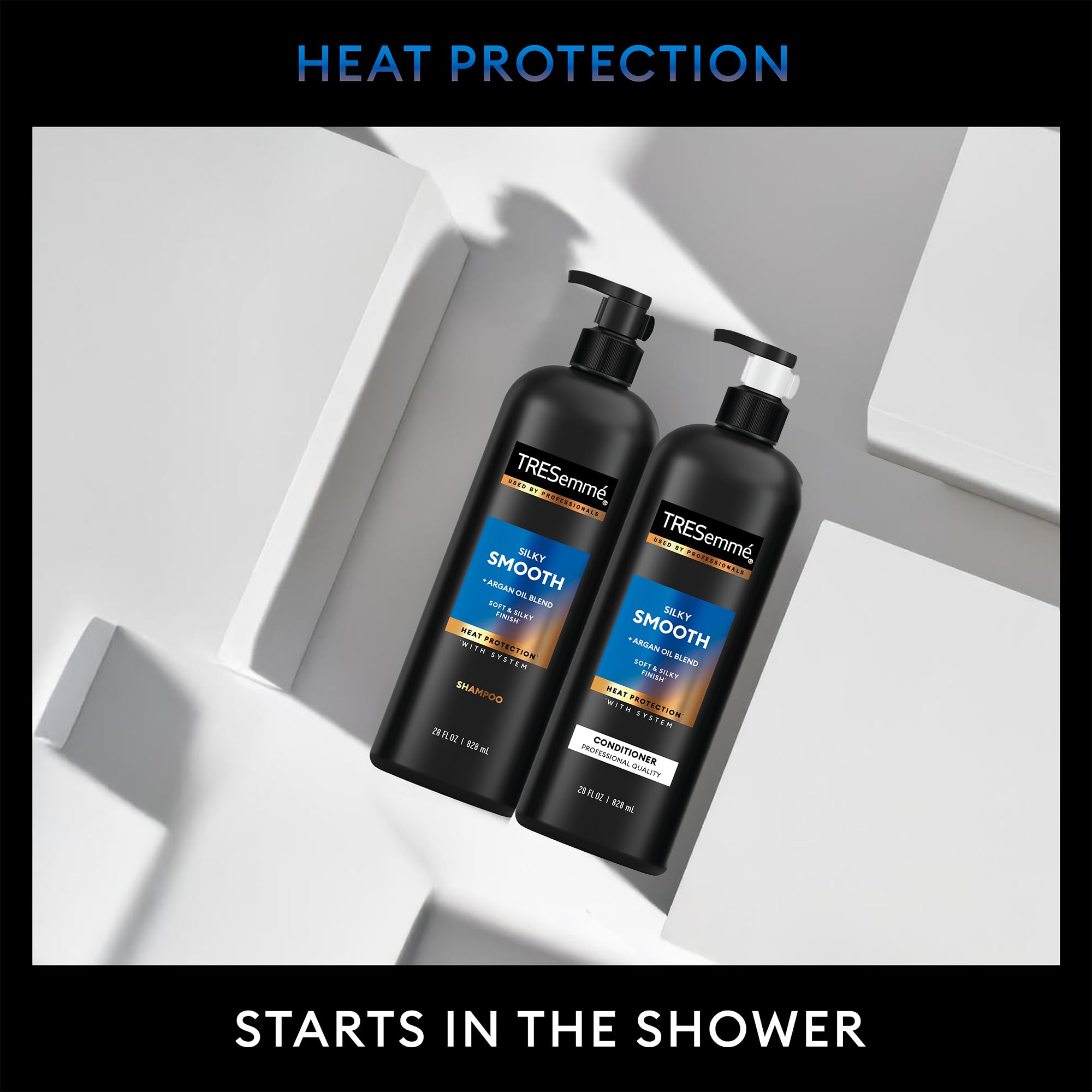 TRESemmé Shampoo & Conditioner Set with Keratin Repair Mask – Silky, Anti-Frizz Hair Care