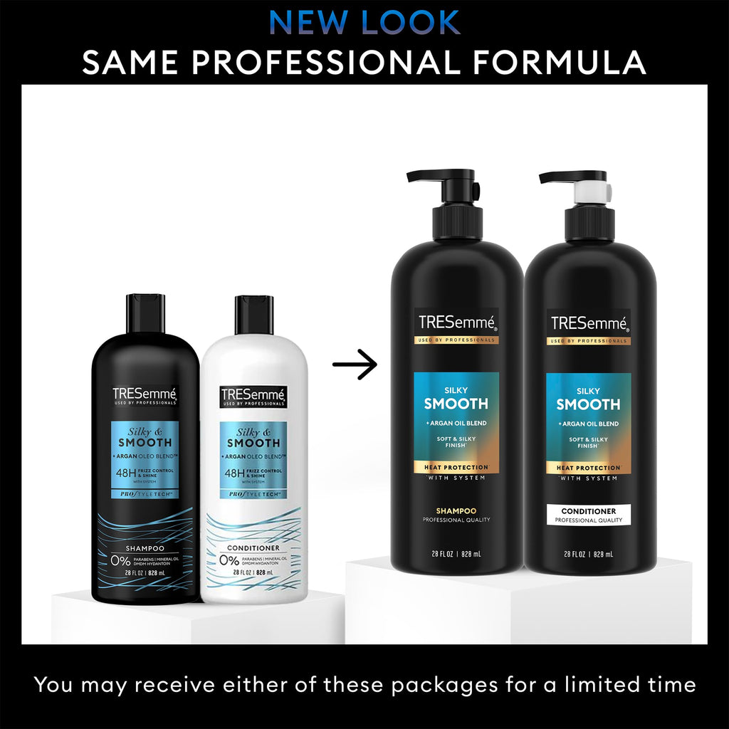 TRESemmé Shampoo & Conditioner Set with Keratin Repair Mask – Silky, Anti-Frizz Hair Care
