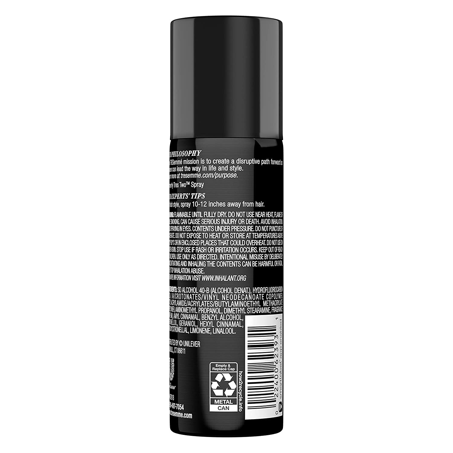 TRESemmé TRES Two Extra Hold Hair Spray — 1.5 oz, Pack of 9, Humidity-Resistant