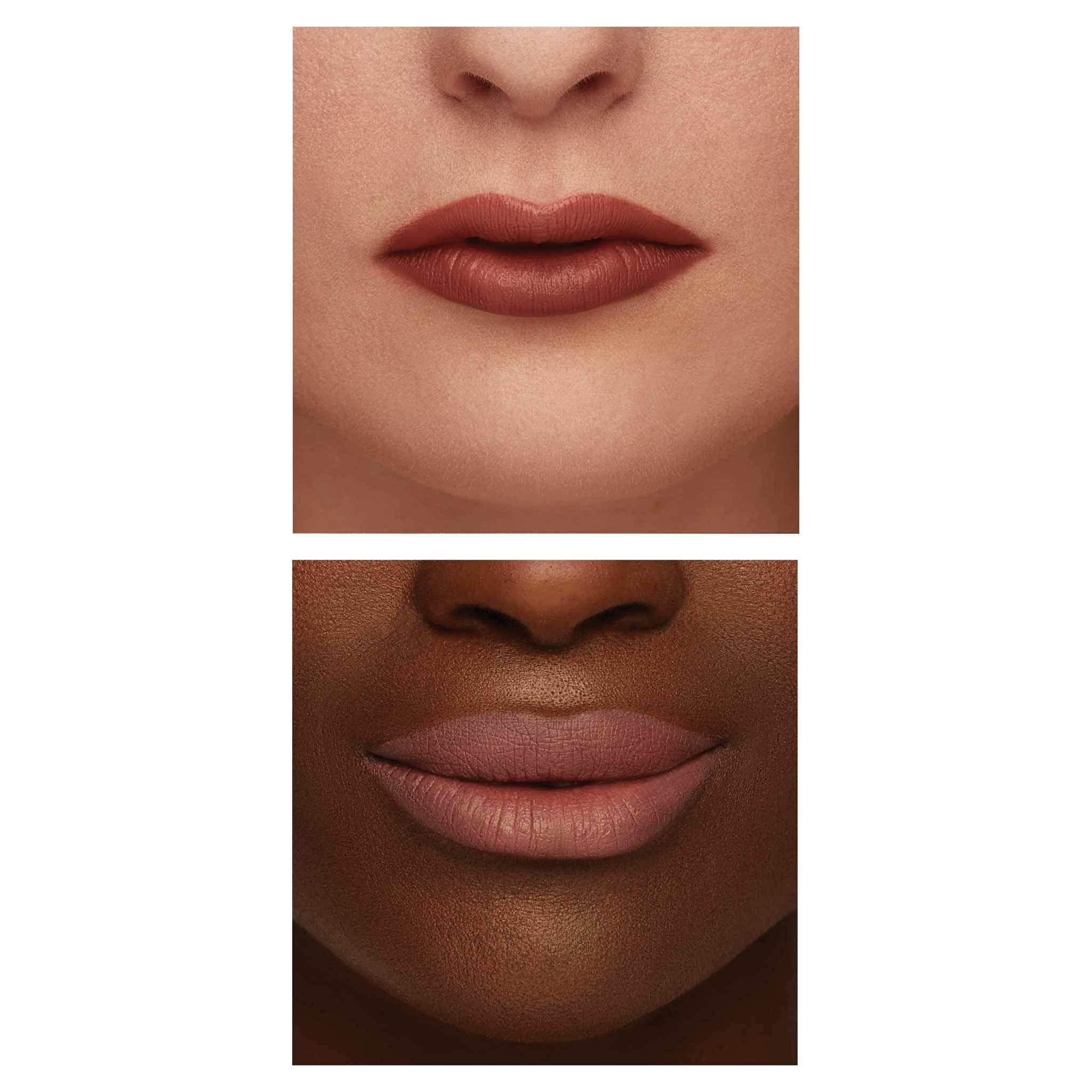 TRE'STIQUE Matte Lip Crayon — 2-in-1 Lip Kit with Built-In Lip Balm (Sierra Sable Refillable)