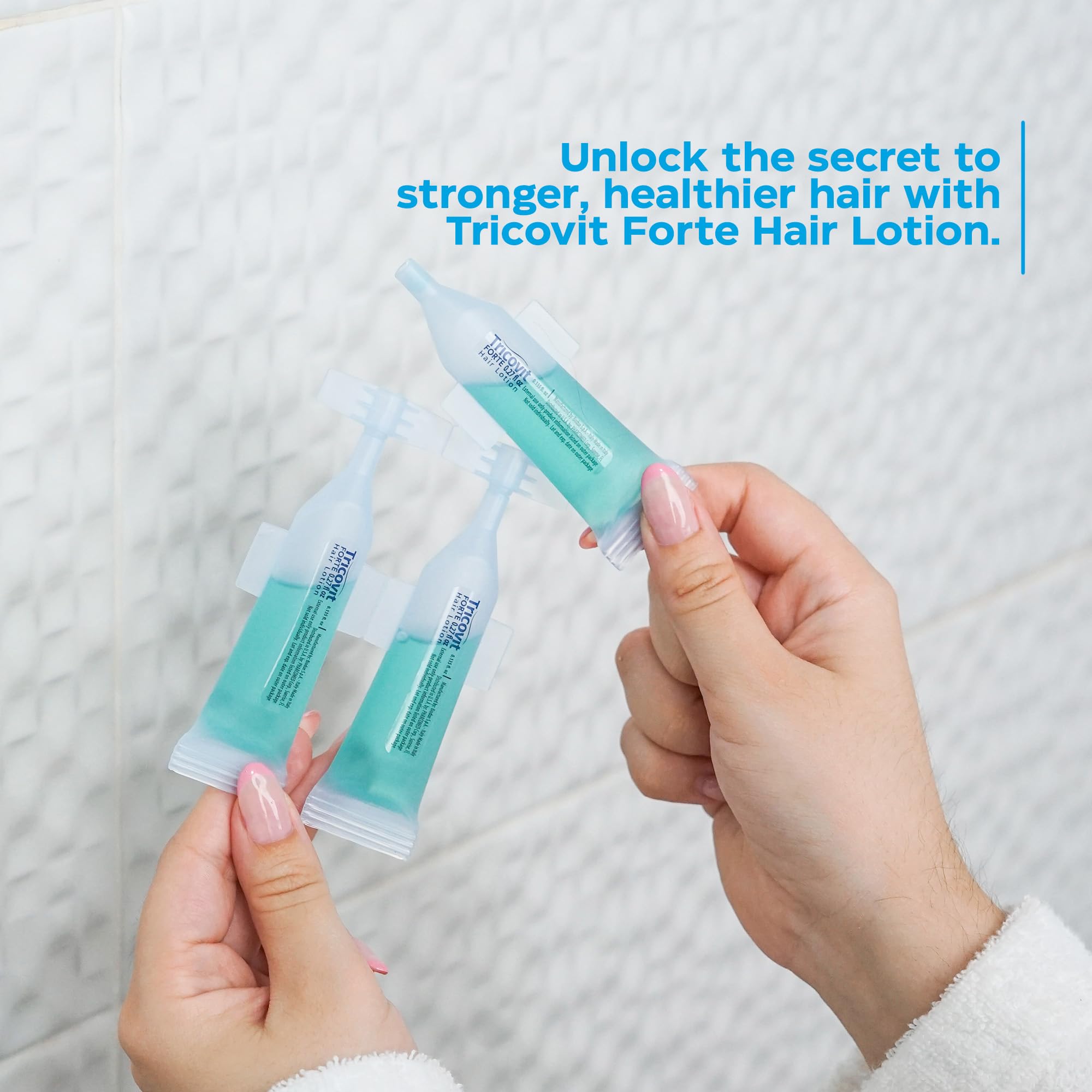 Tricovit Forte Hair Loss Treatment – Dermatologist-Developed DHT Blocker & Sebum Regulator (10 Ampoules)
