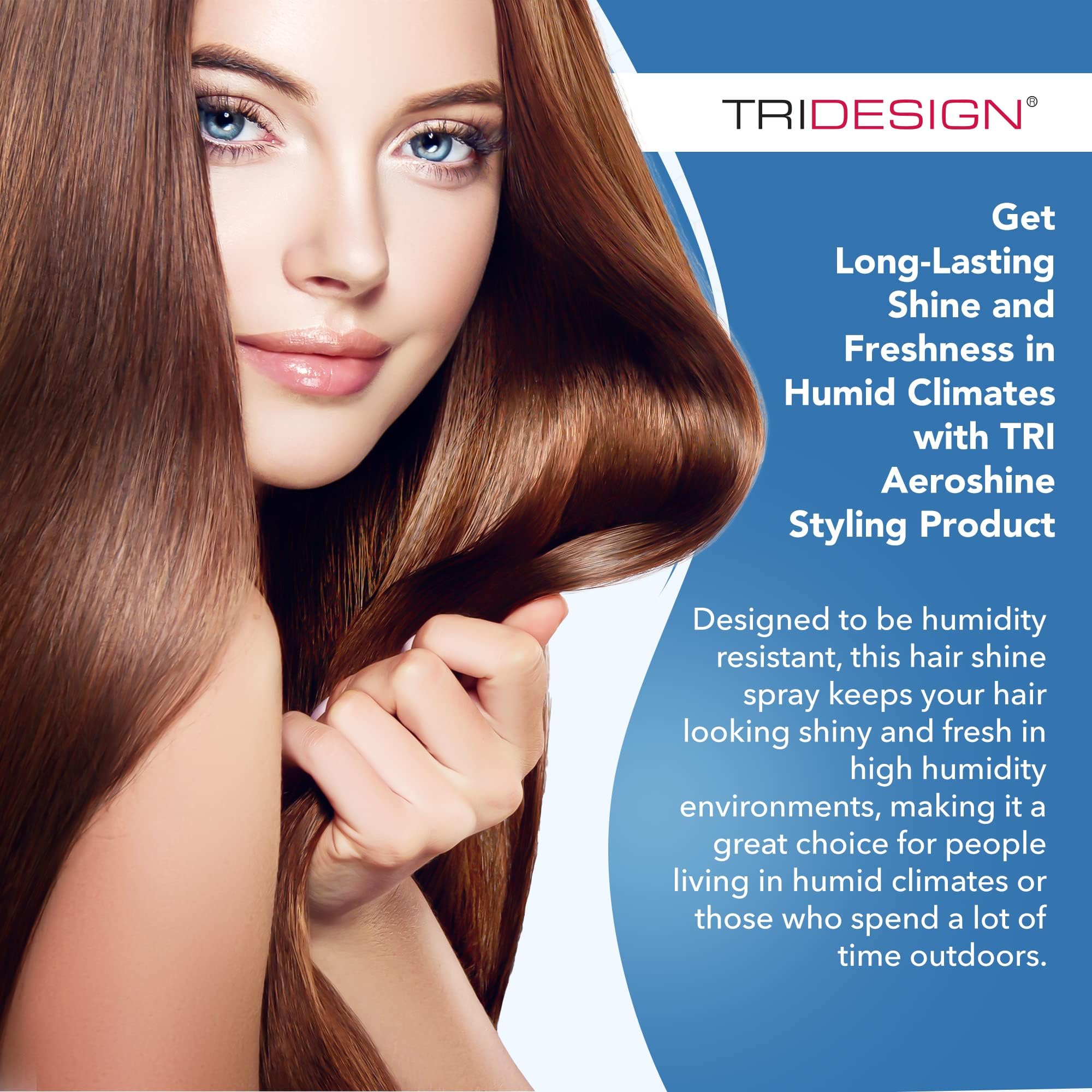 TRIDESIGN Aeroshine Finishing Hairspray – Ultra-Light Shine & Sun Protection