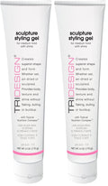 TRIDESIGN Sculpture Hair Styling Gel – Strong Hold, Flake-Free Shine, Wet Look, Curl Definition | 6 oz Pack of 2