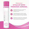 TRIDESIGN TRI Design Aerogel Hairspray – Strong Hold, Volumizing, Non‑Sticky (Pack of 4, 10.5 oz)