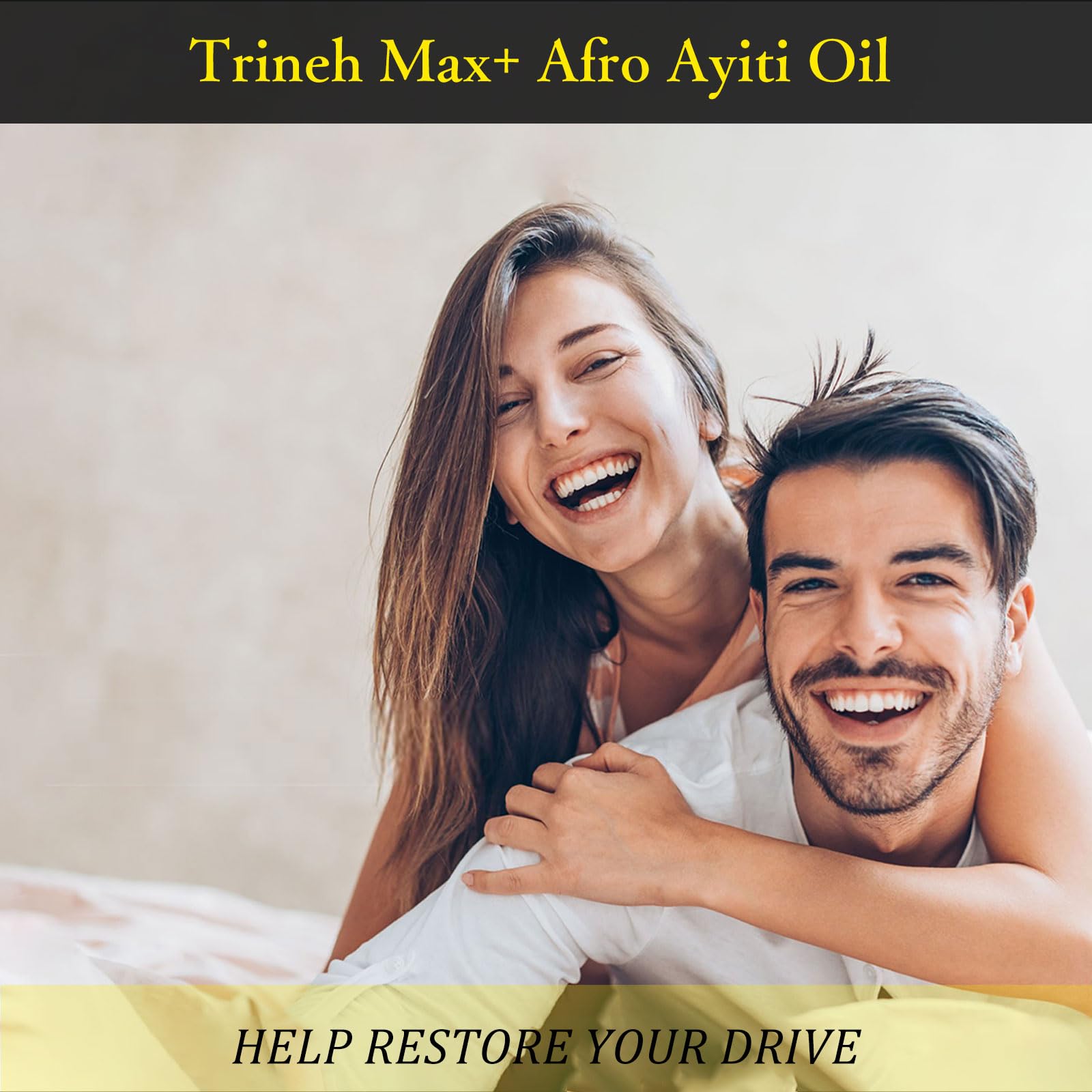 Trineh Max+ Afro Ayiti Oil for Men | Fast-Absorbing Afro Herbal Massage Oil | 1 oz