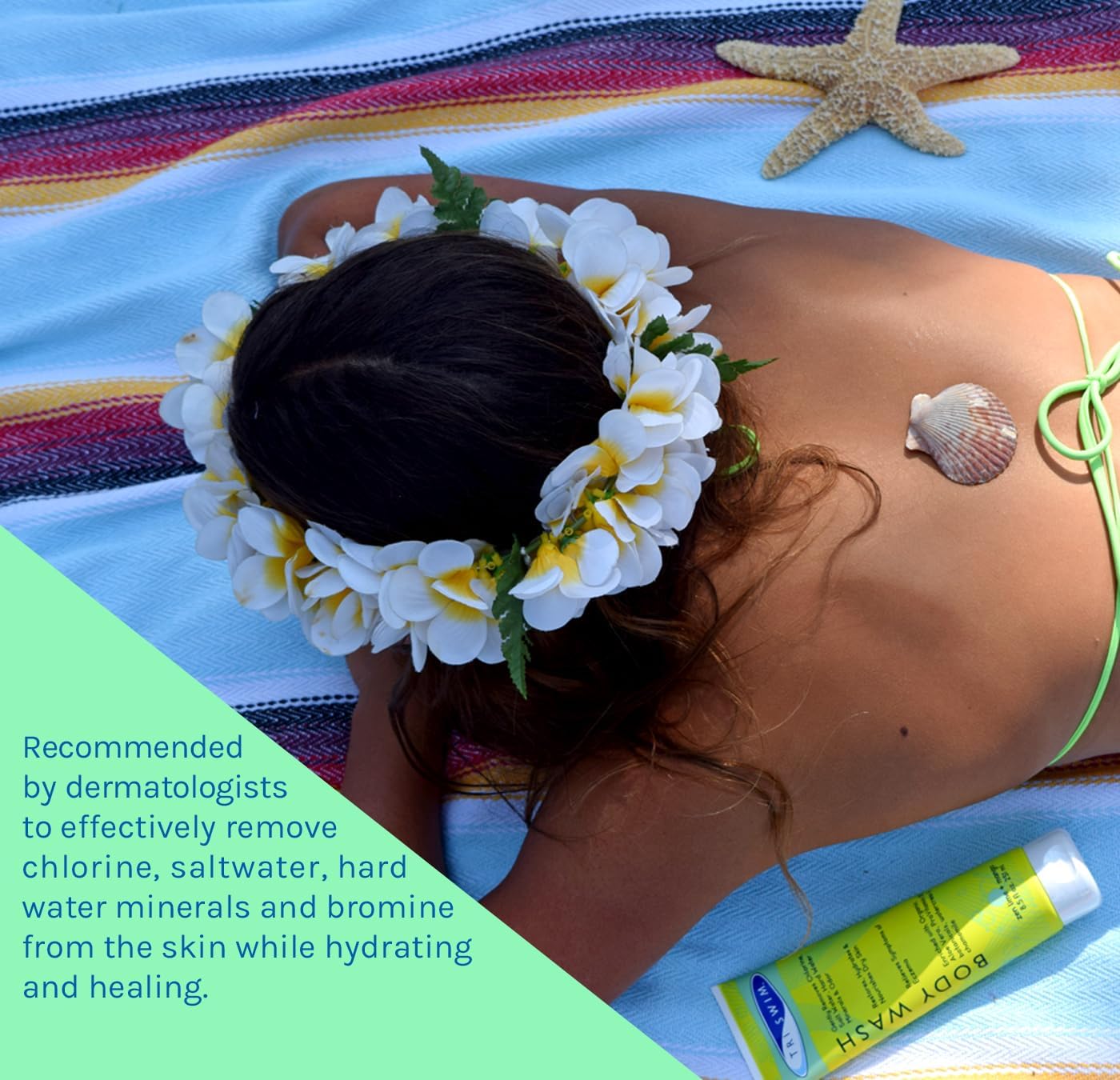 TRISWIM After Swim Chlorine Body Wash – 2 Pack with Aloe Vera, Watercress & Chamomile